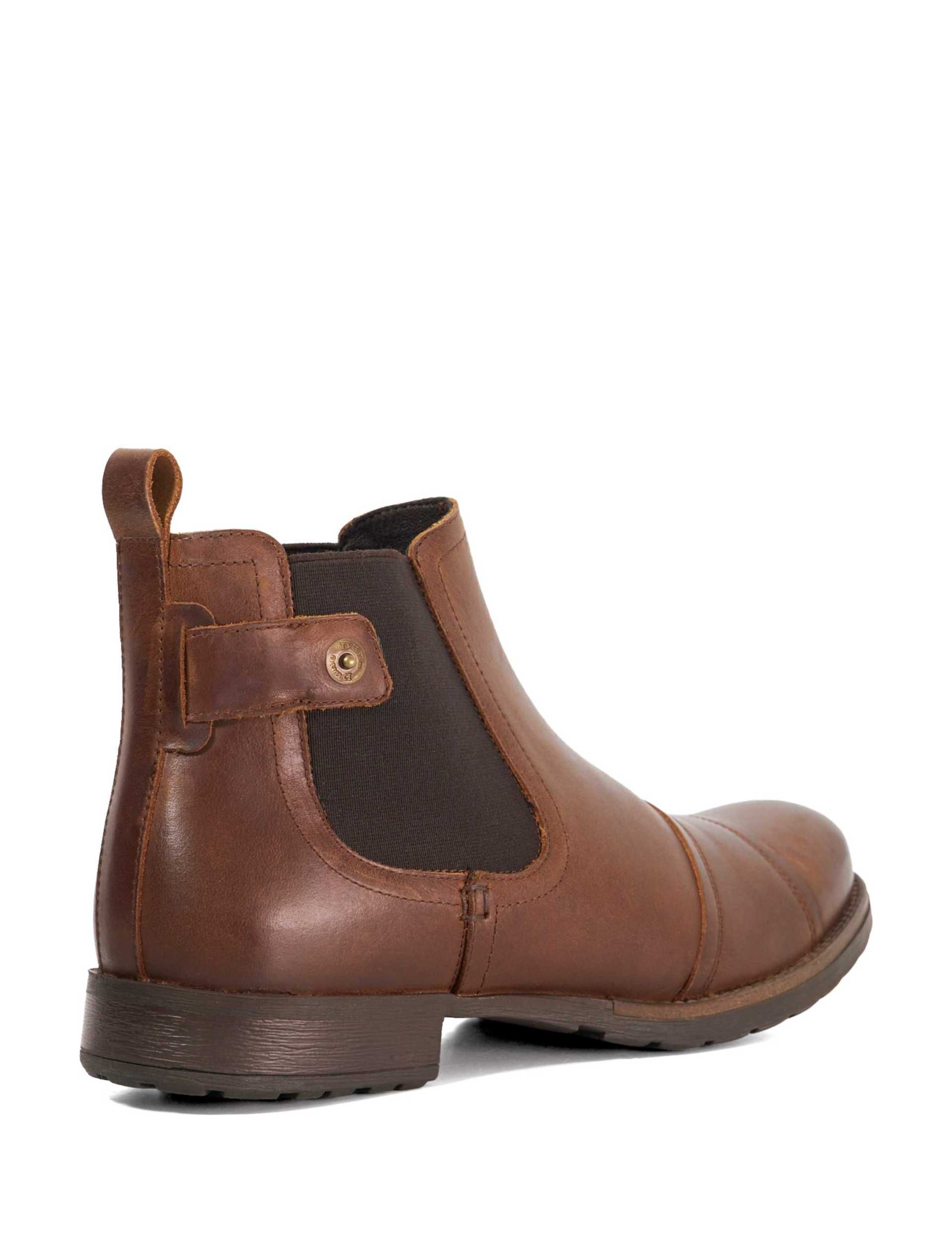 Wide Fit Leather Pull-On Chelsea Boots 4 of 5