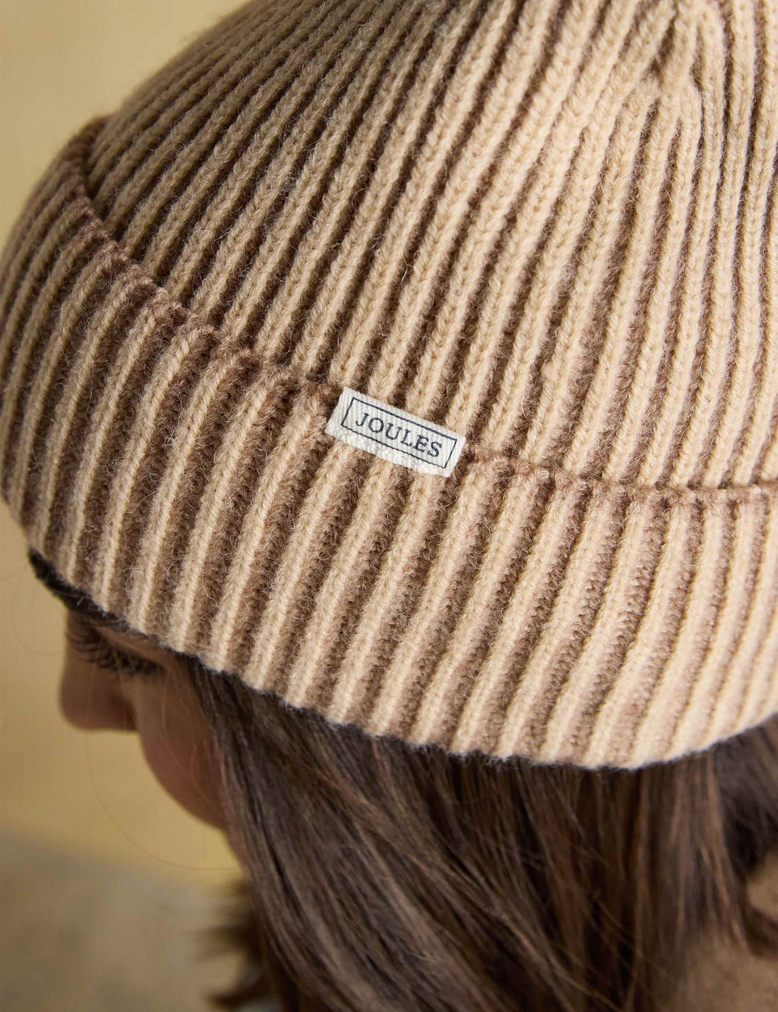 Ribbed Beanie Hat with Wool 5 of 6