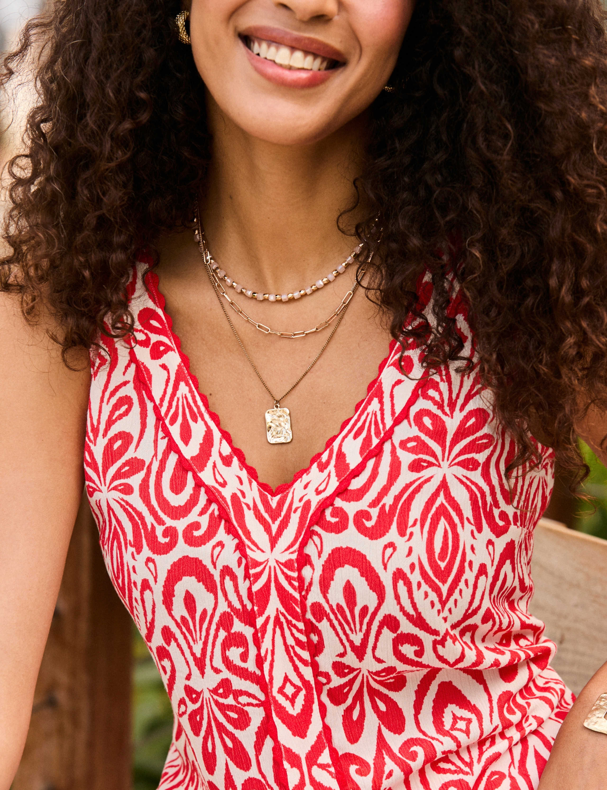 Paisley Crinkle V-Neck Vest Top 5 of 5