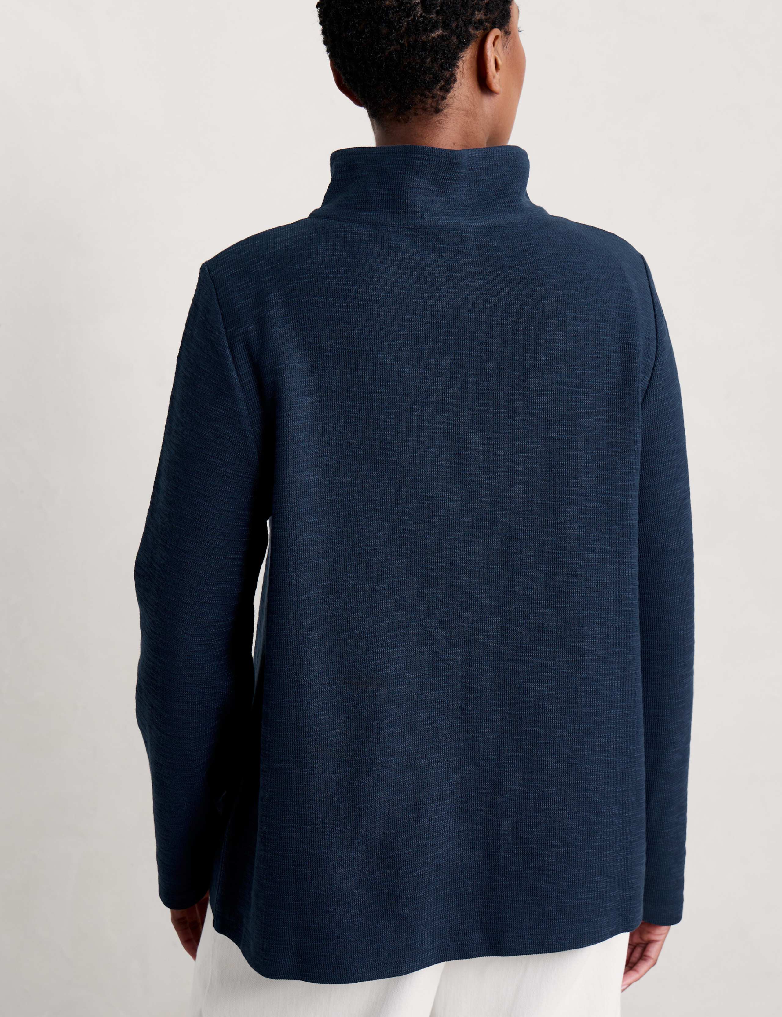 Pure Cotton Collared Sweat-shirt 4 of 5