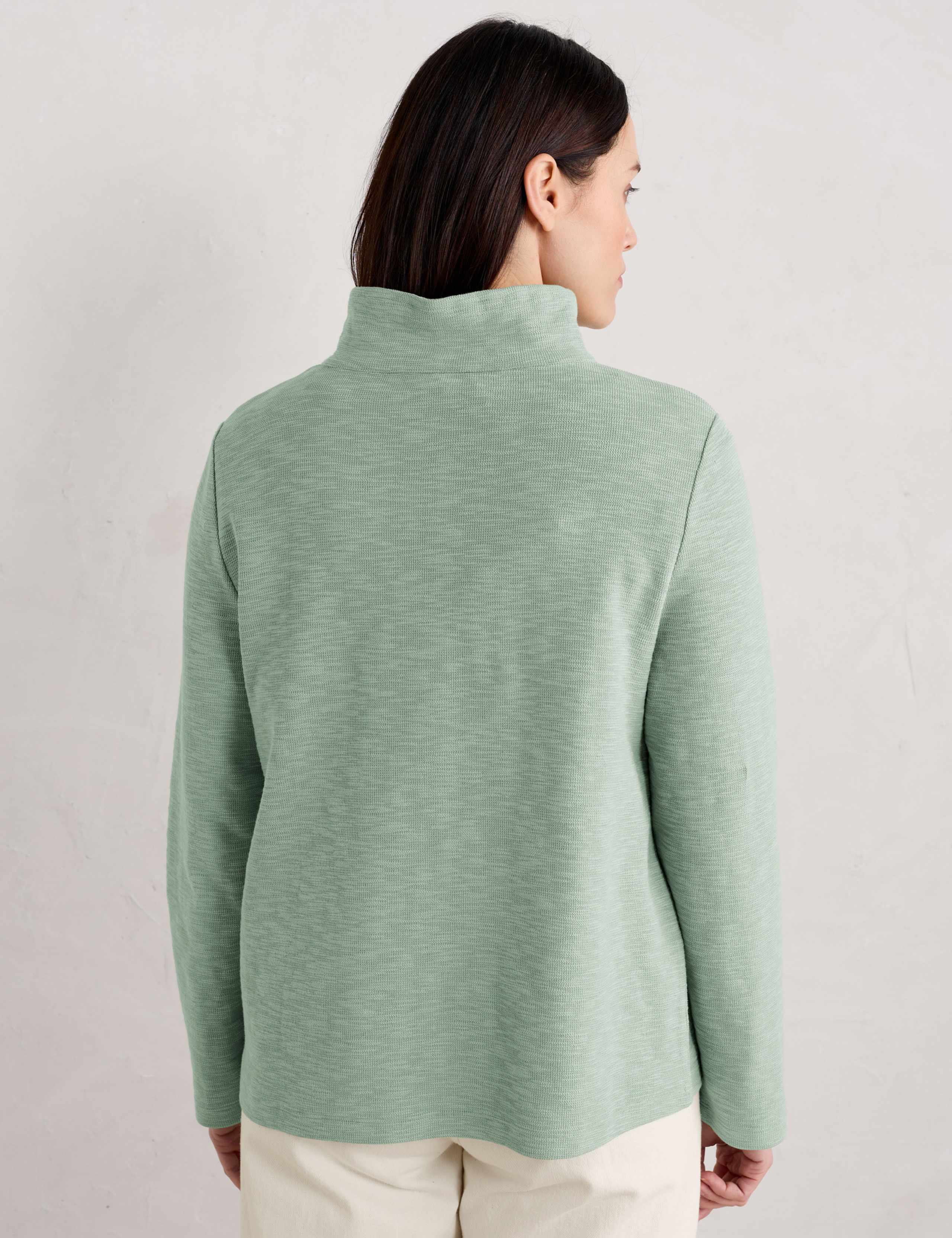 Pure Cotton Collared Sweat-shirt 3 of 4