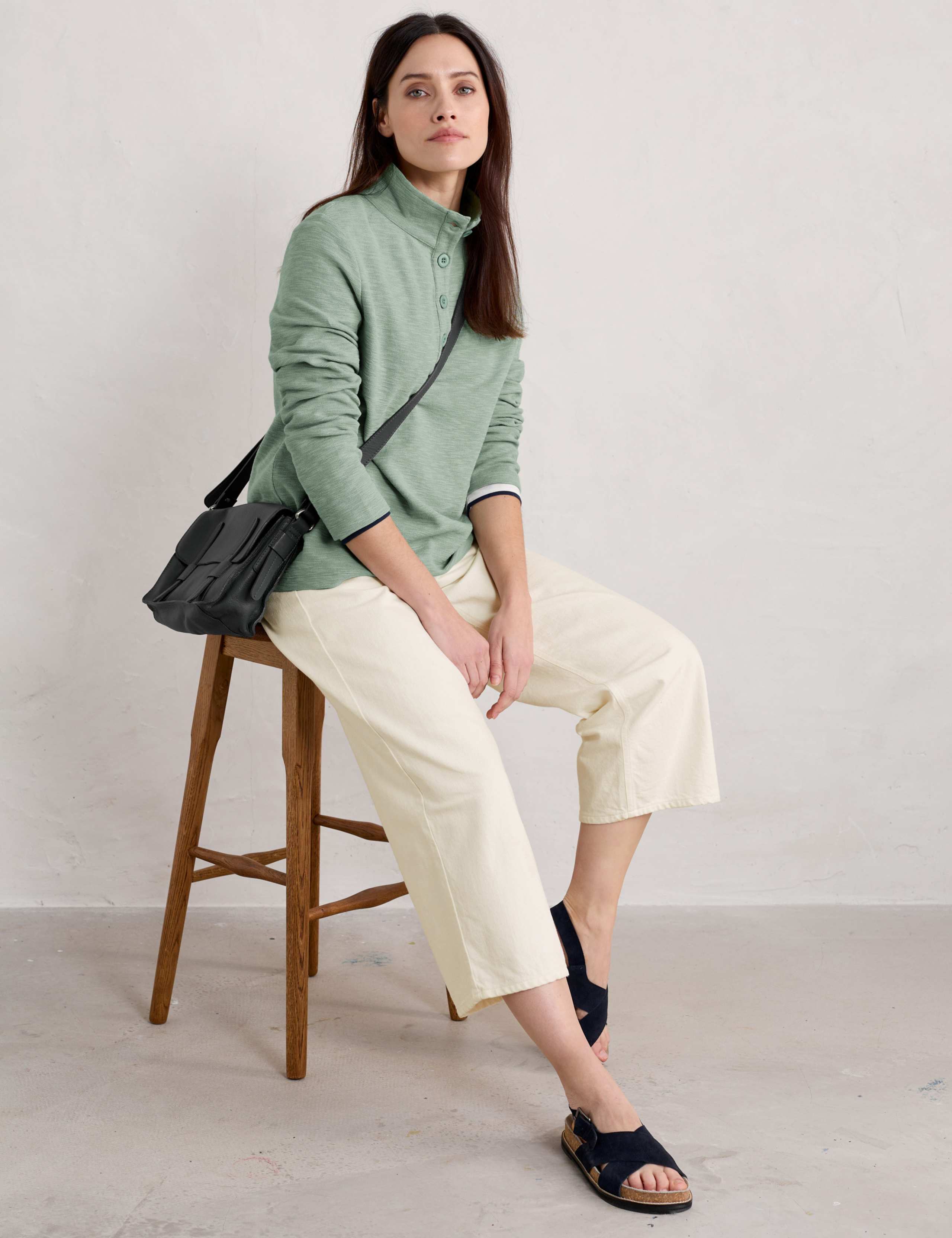 Pure Cotton Collared Sweat-shirt 4 of 4