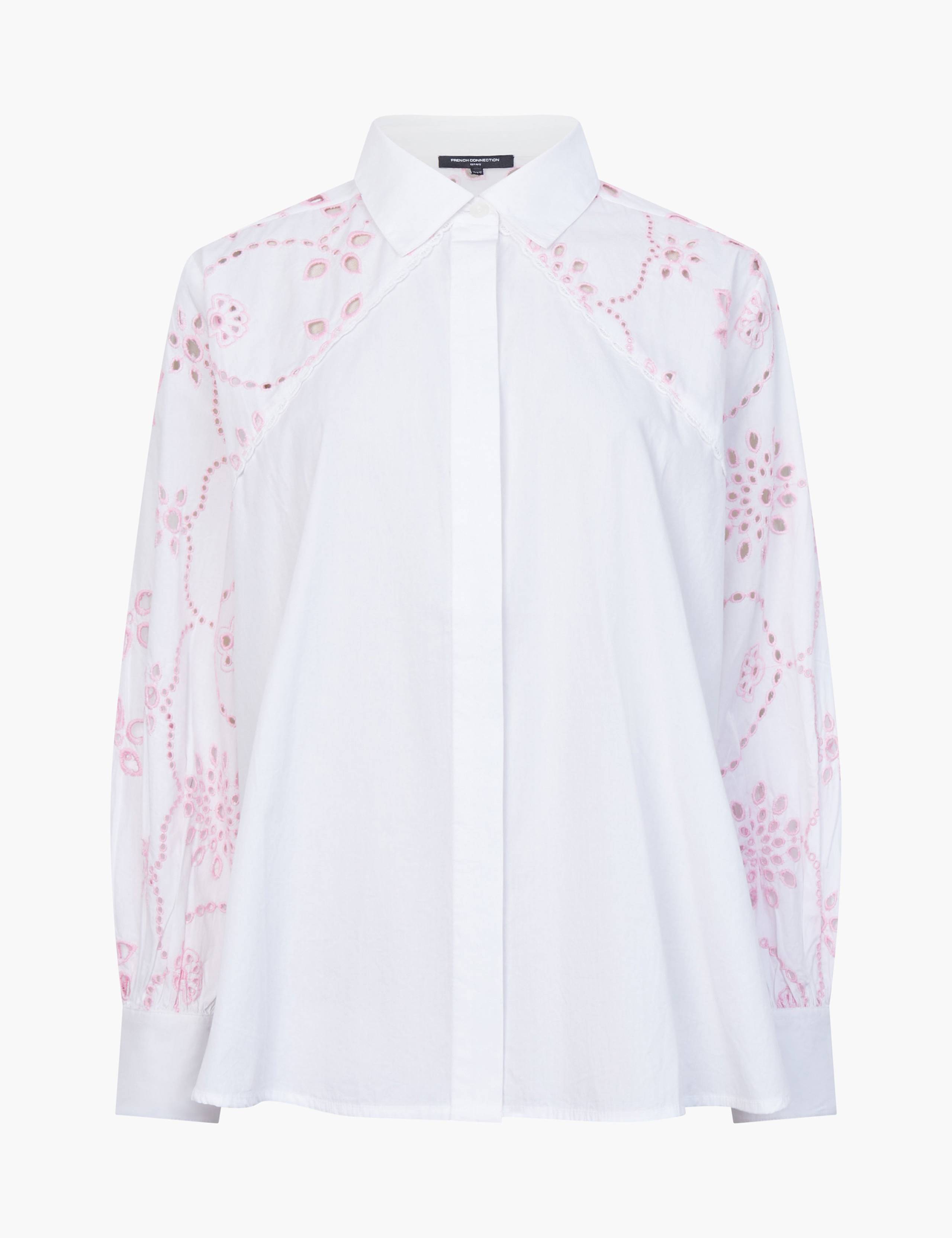 Pure Cottton Embroidered Collared Shirt 2 of 3