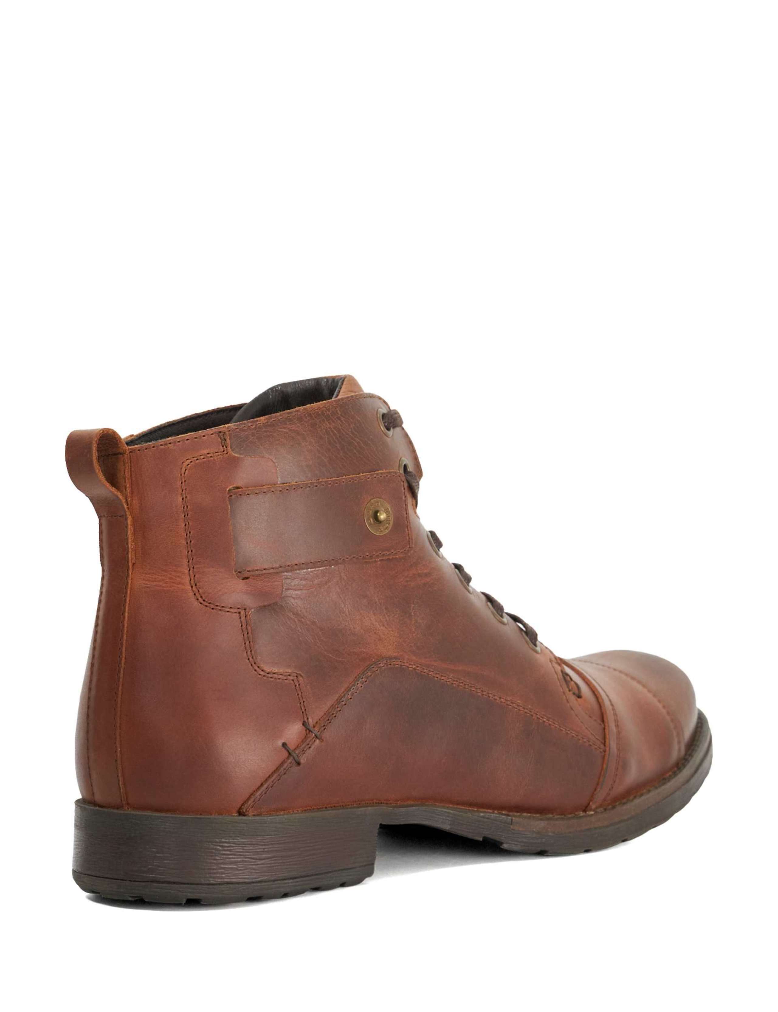 Wide Fit Leather Strap Detail Ankle Boots 4 of 5