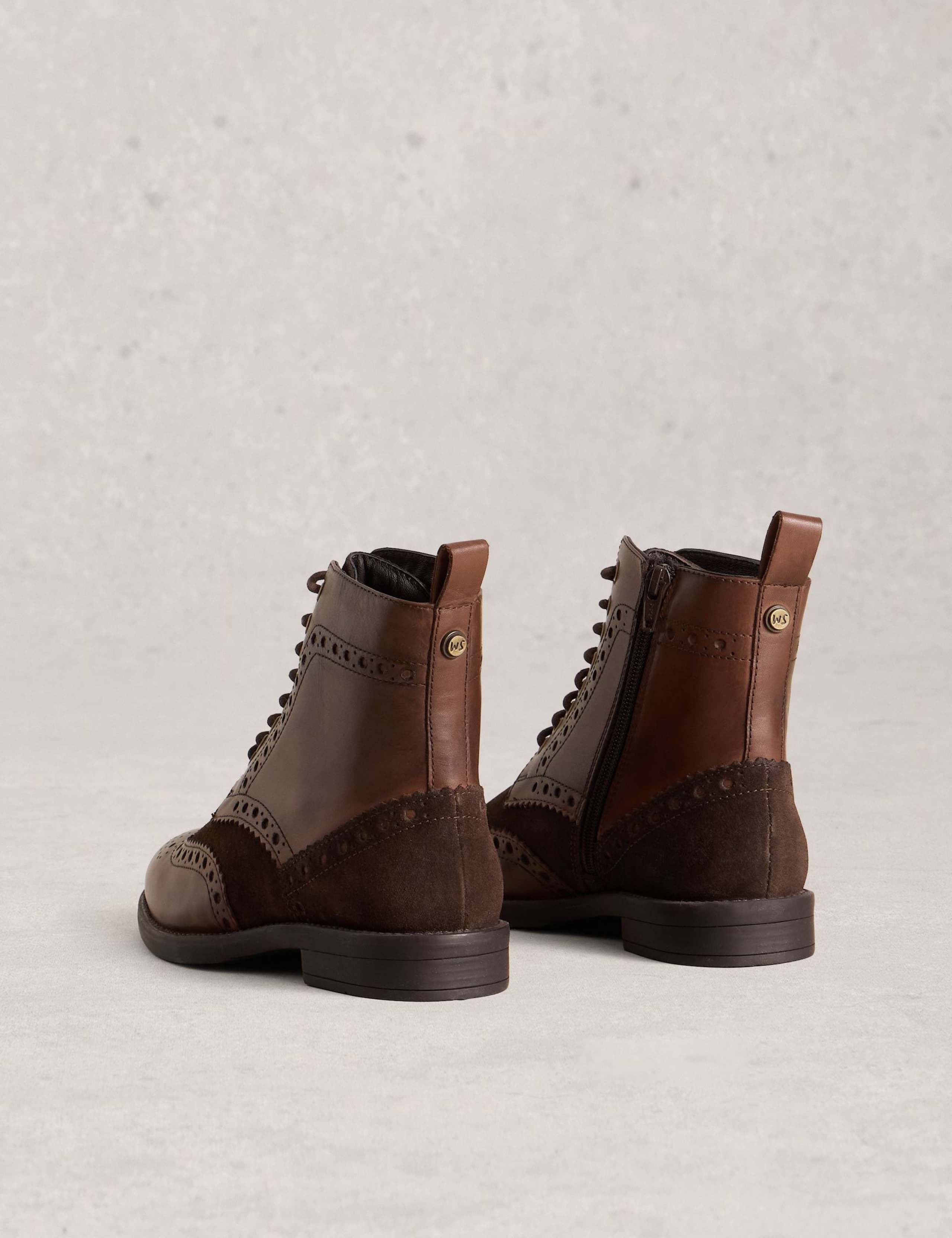 Leather Flat Ankle Boots 4 of 4