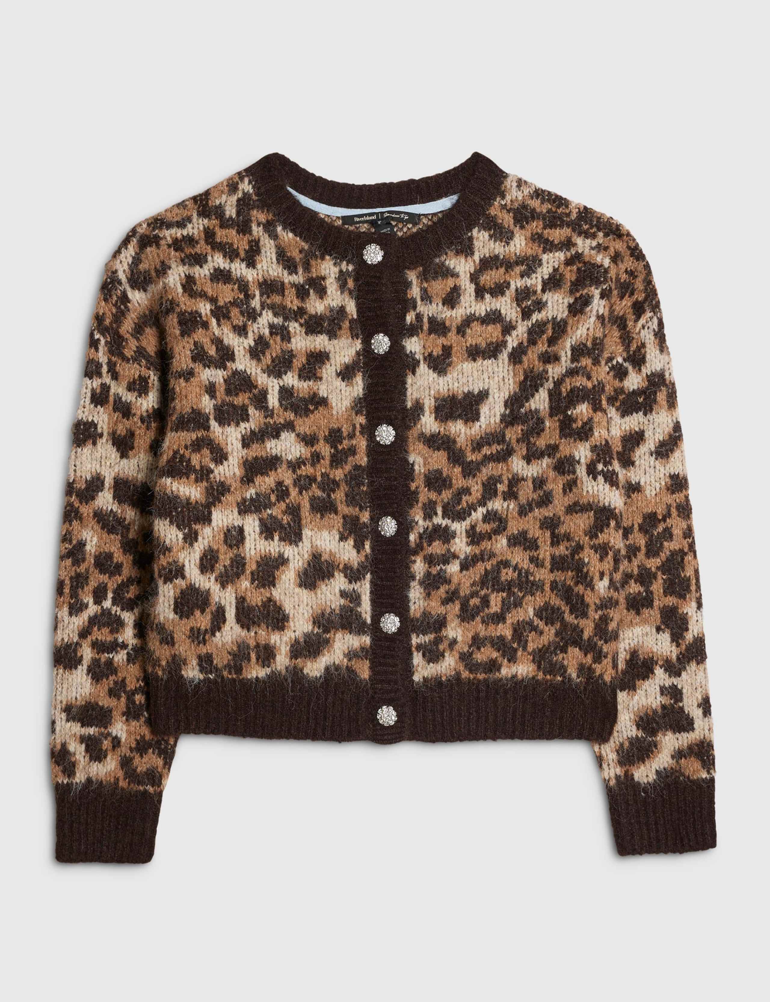 Leopard Print Button Front Cardigan 4 of 6