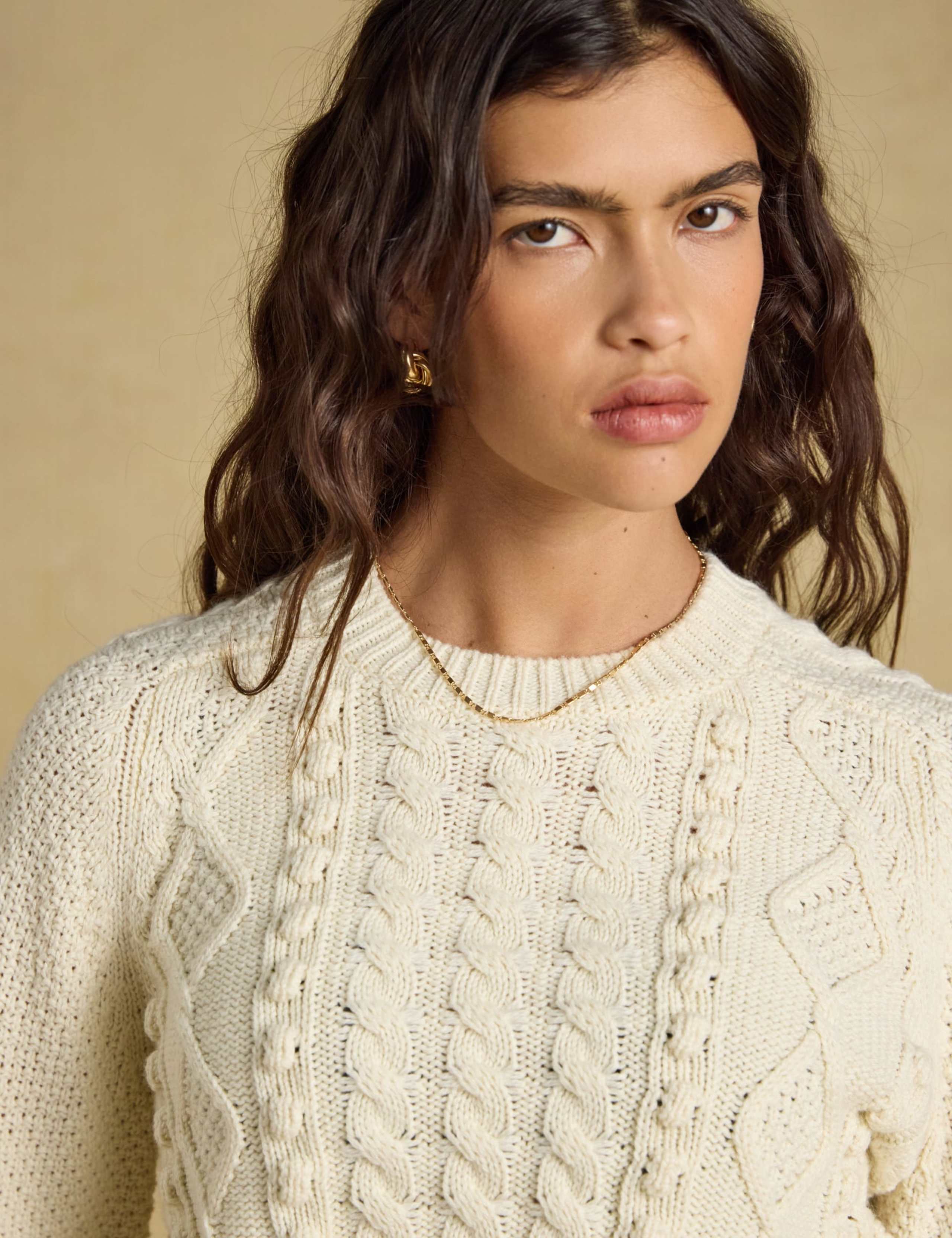 Cable Knit Jumper with Wool 7 of 8