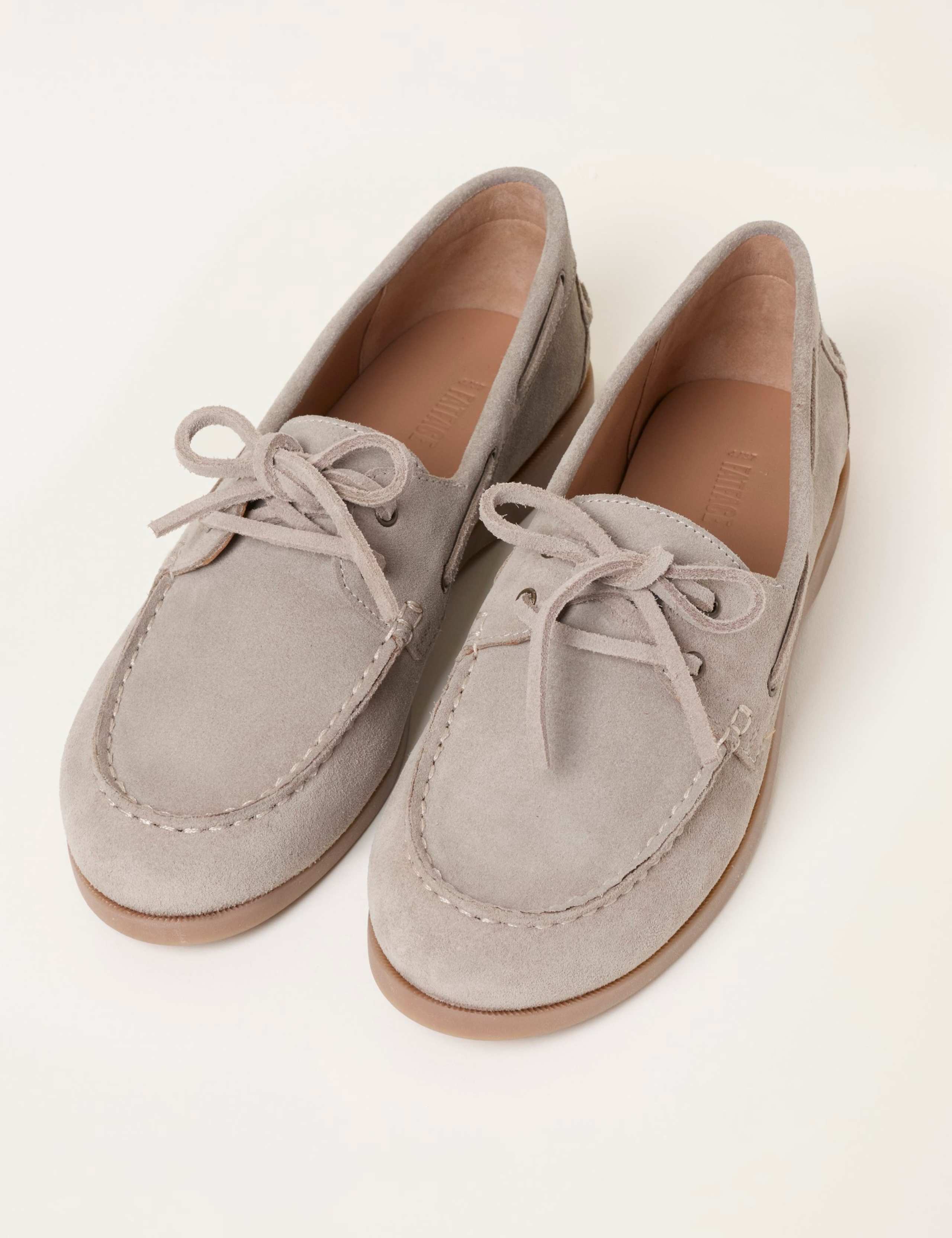 Suede Flat Boat Shoes 2 of 3