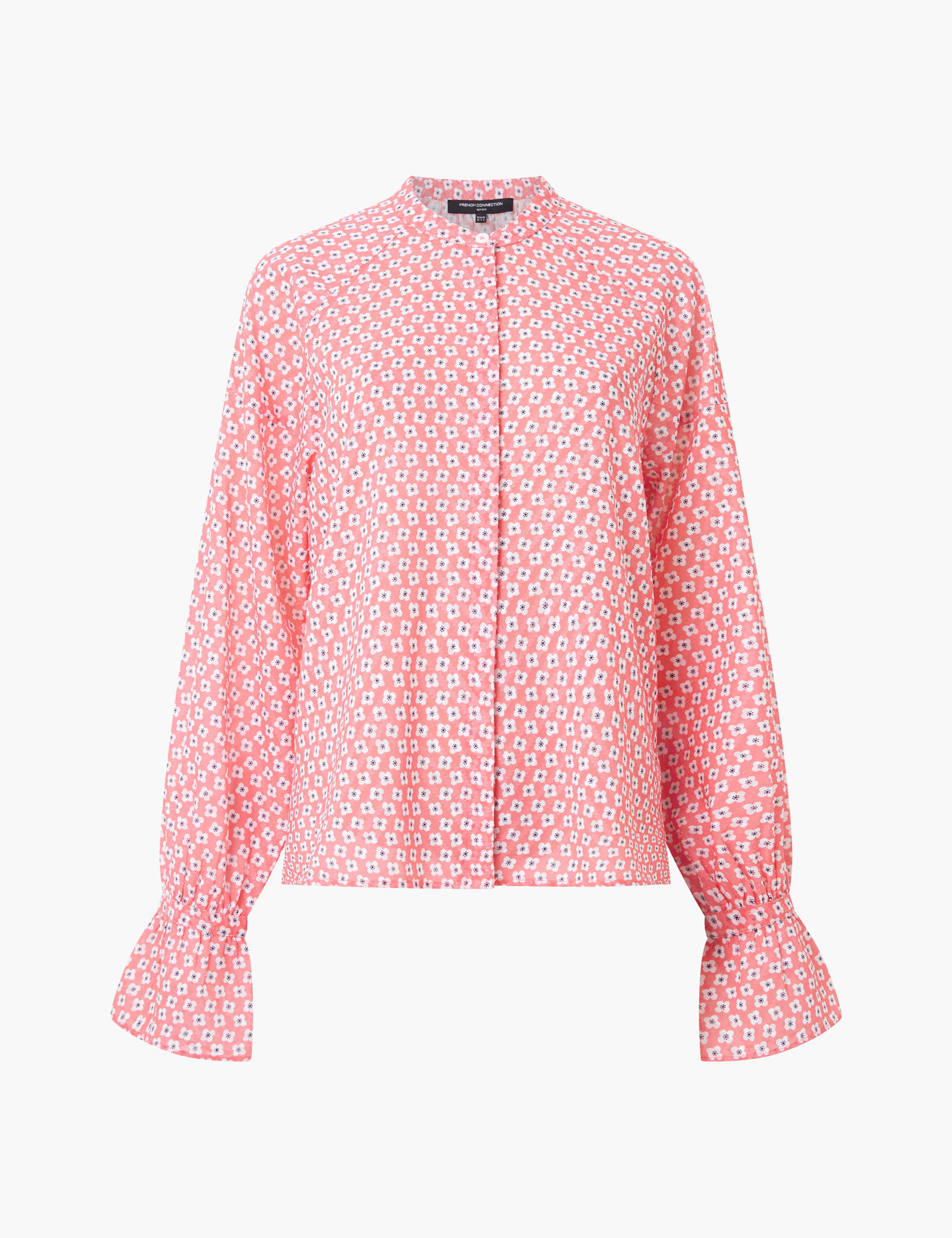 Geometric Band Collar Shirt 2 of 3