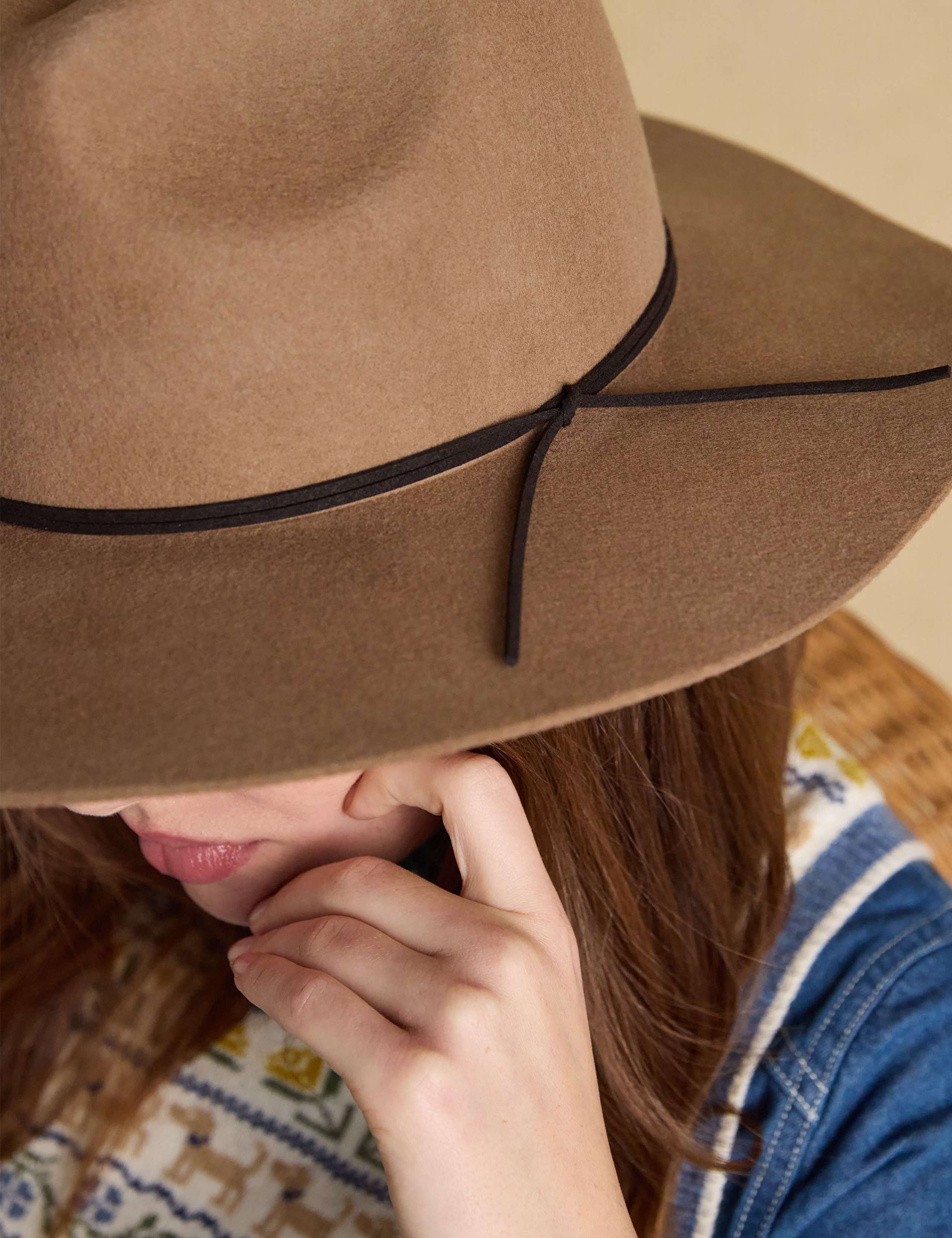 Pure Wool Fedora Hat 4 of 7