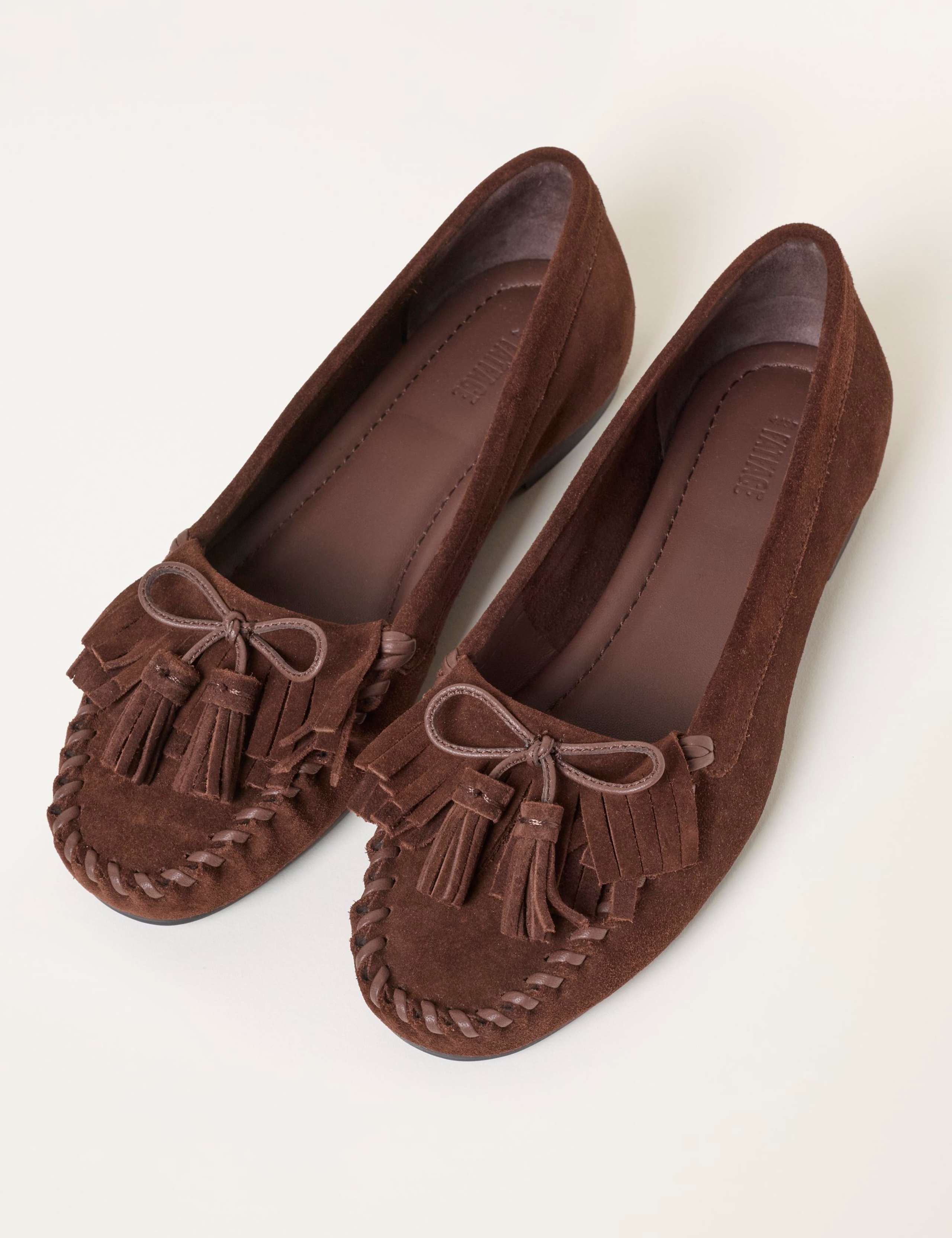 Suede Tassel Flat Loafers 2 of 3