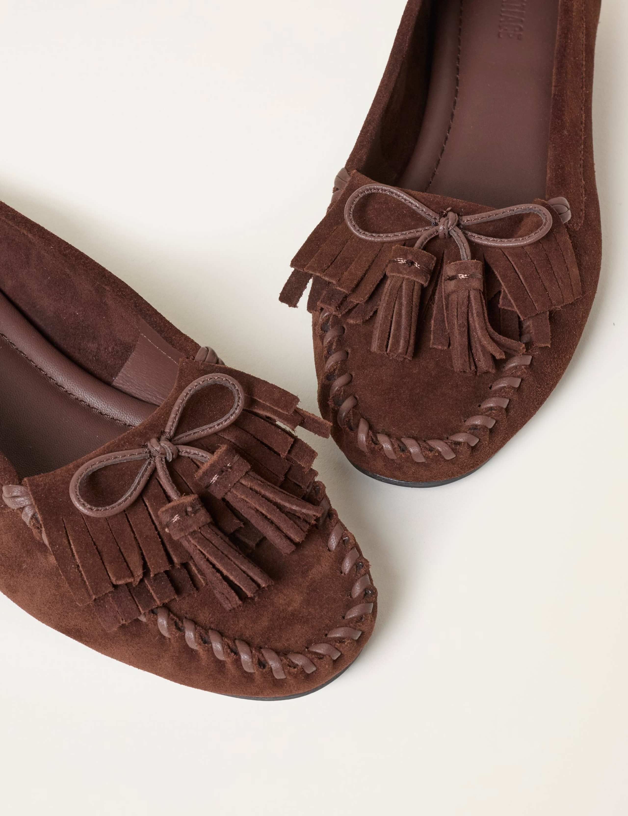 Suede Tassel Flat Loafers 3 of 3