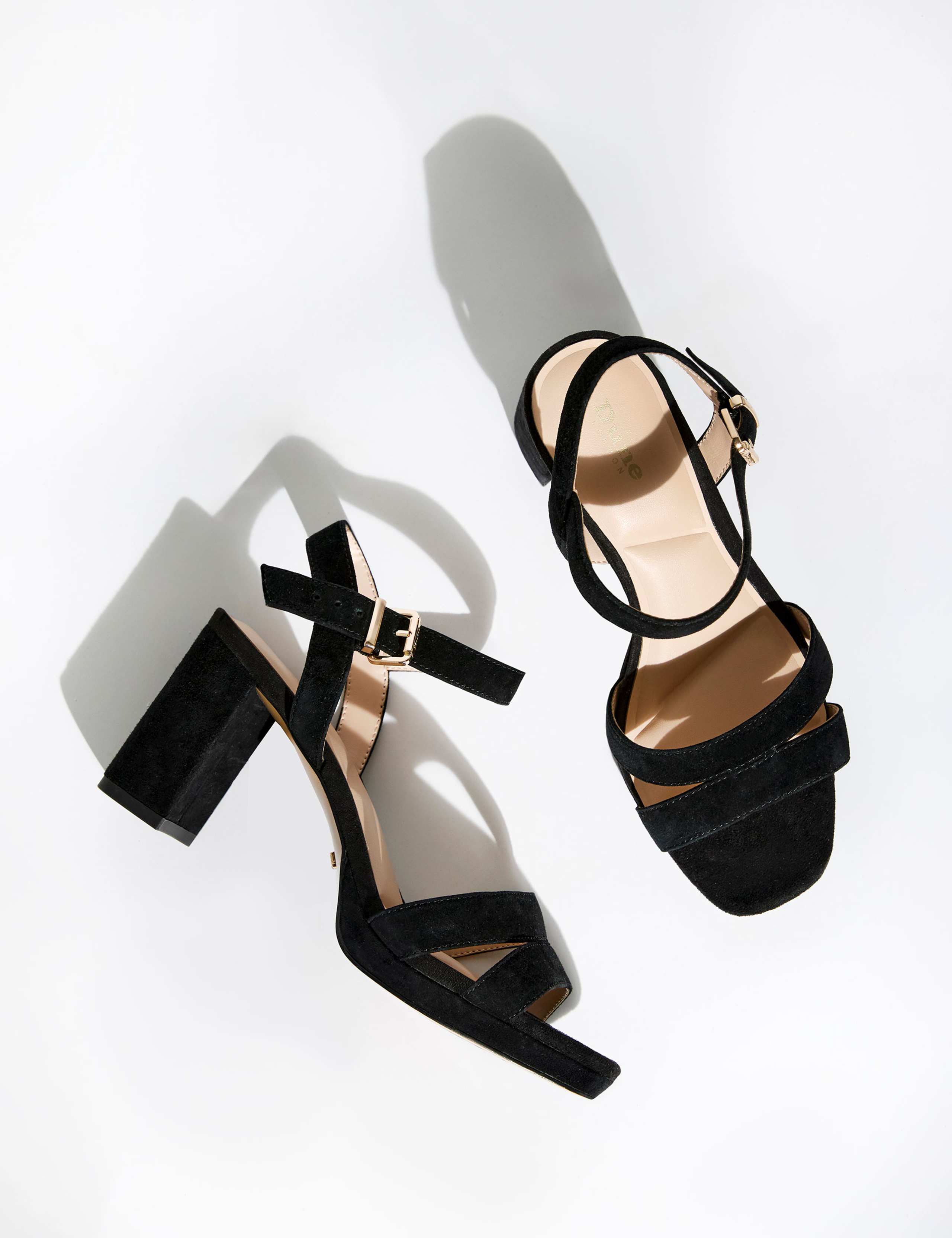 Leather Ankle Strap Platform Sandals 1 of 7