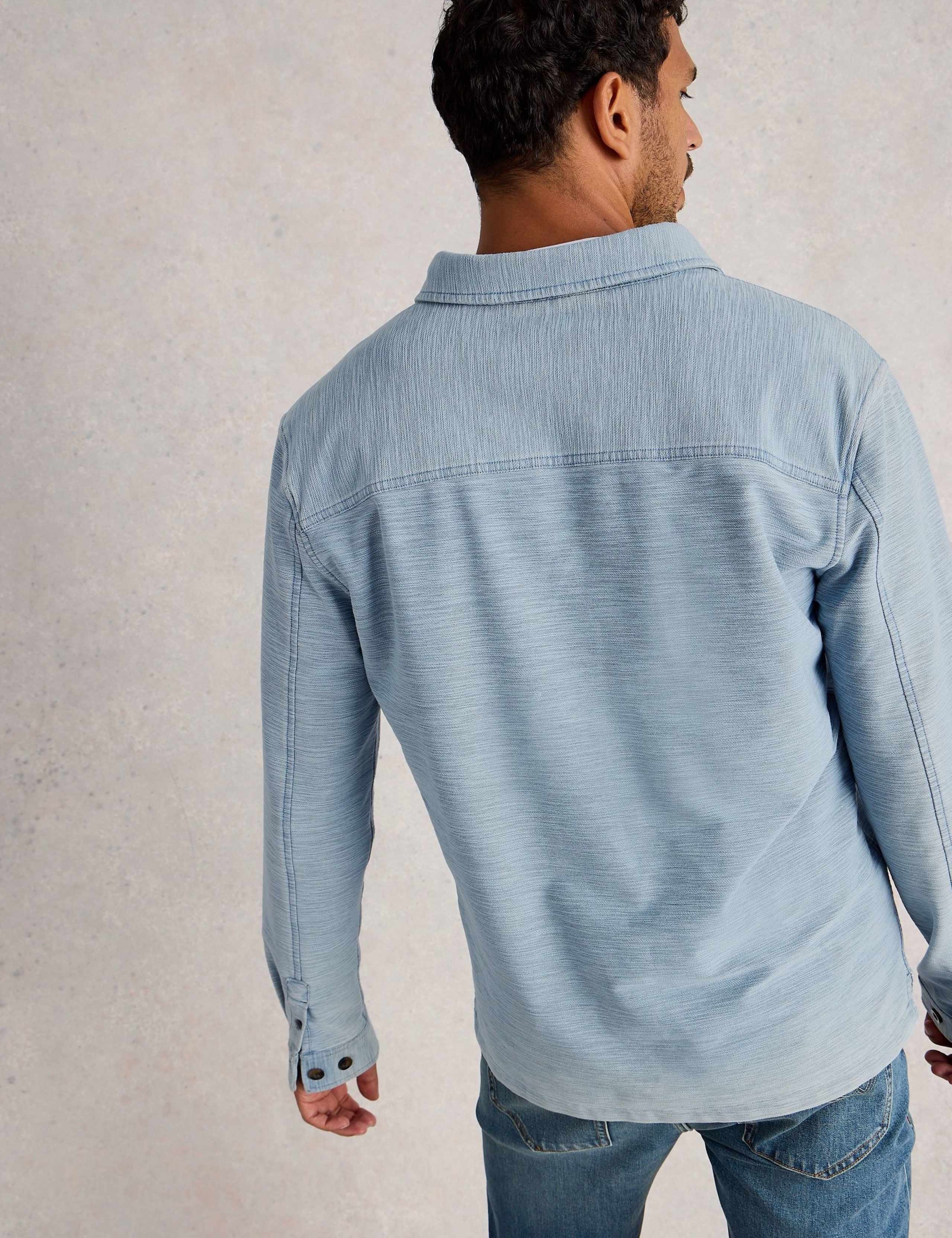 Pure Cotton Long Sleeve Polo Shirt 3 of 6