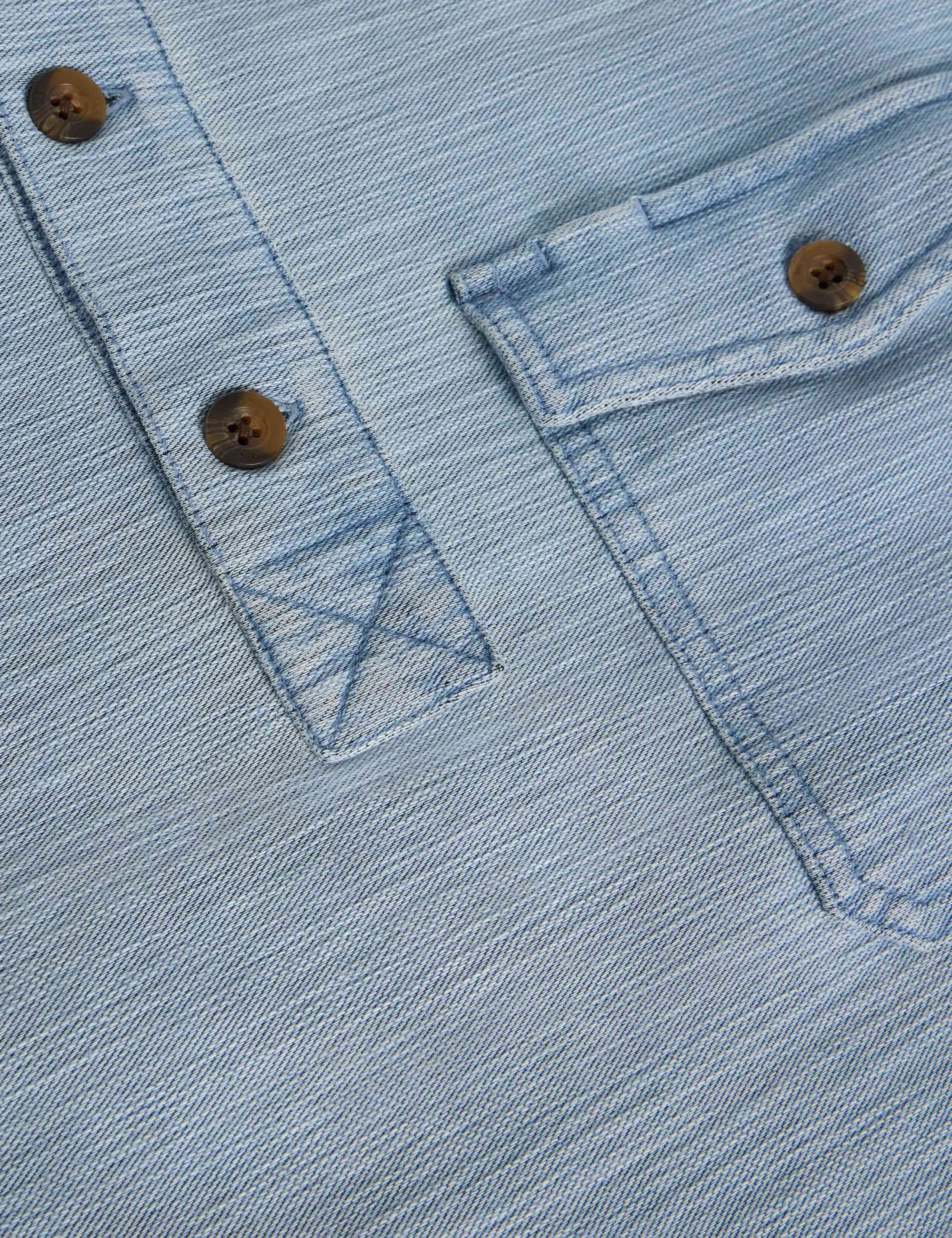 Pure Cotton Long Sleeve Polo Shirt 6 of 6