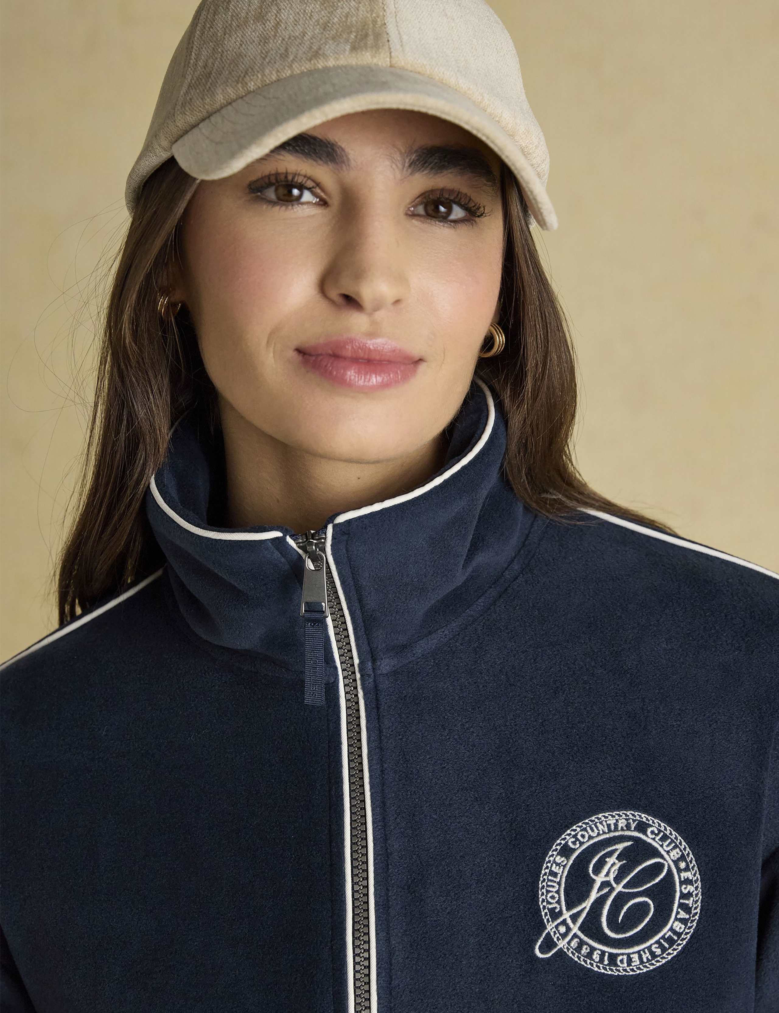 Fleece Funnel Neck Zip Up Jacket 4 of 8