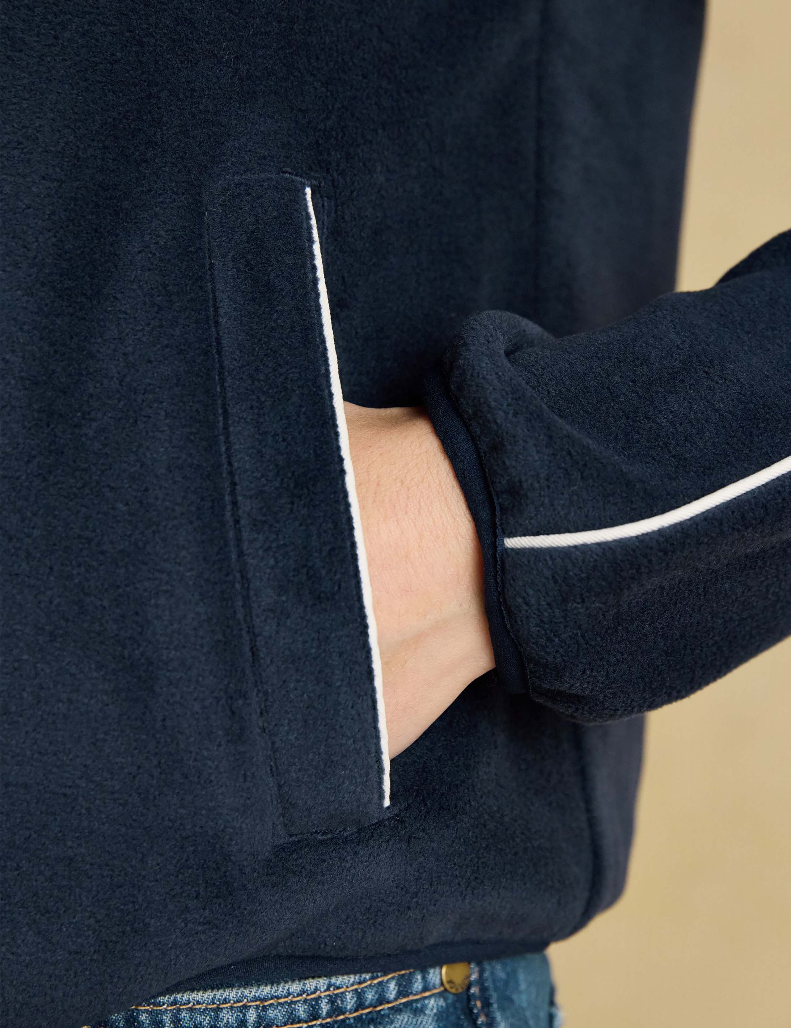 Fleece Funnel Neck Zip Up Jacket 5 of 8