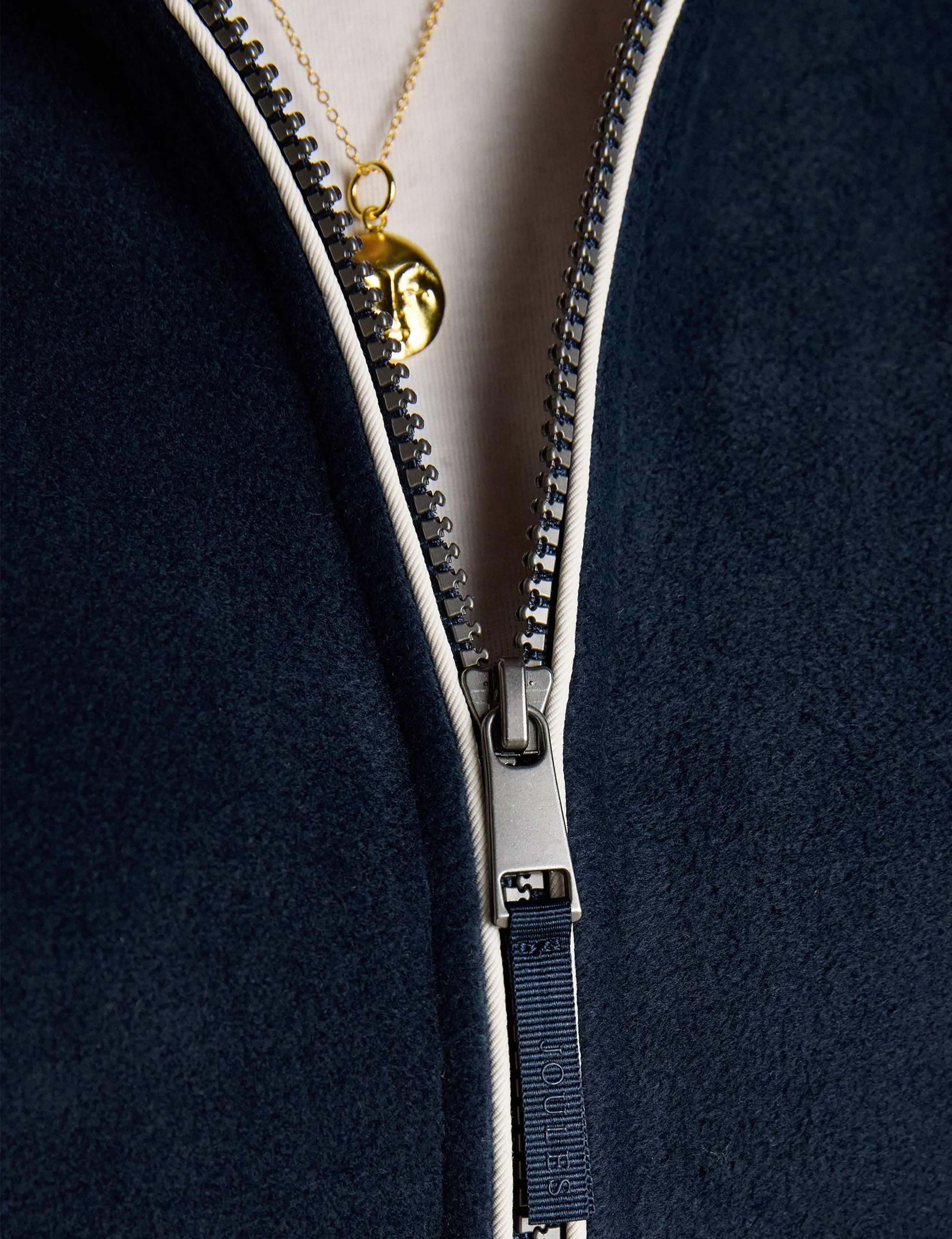 Fleece Funnel Neck Zip Up Jacket 7 of 8