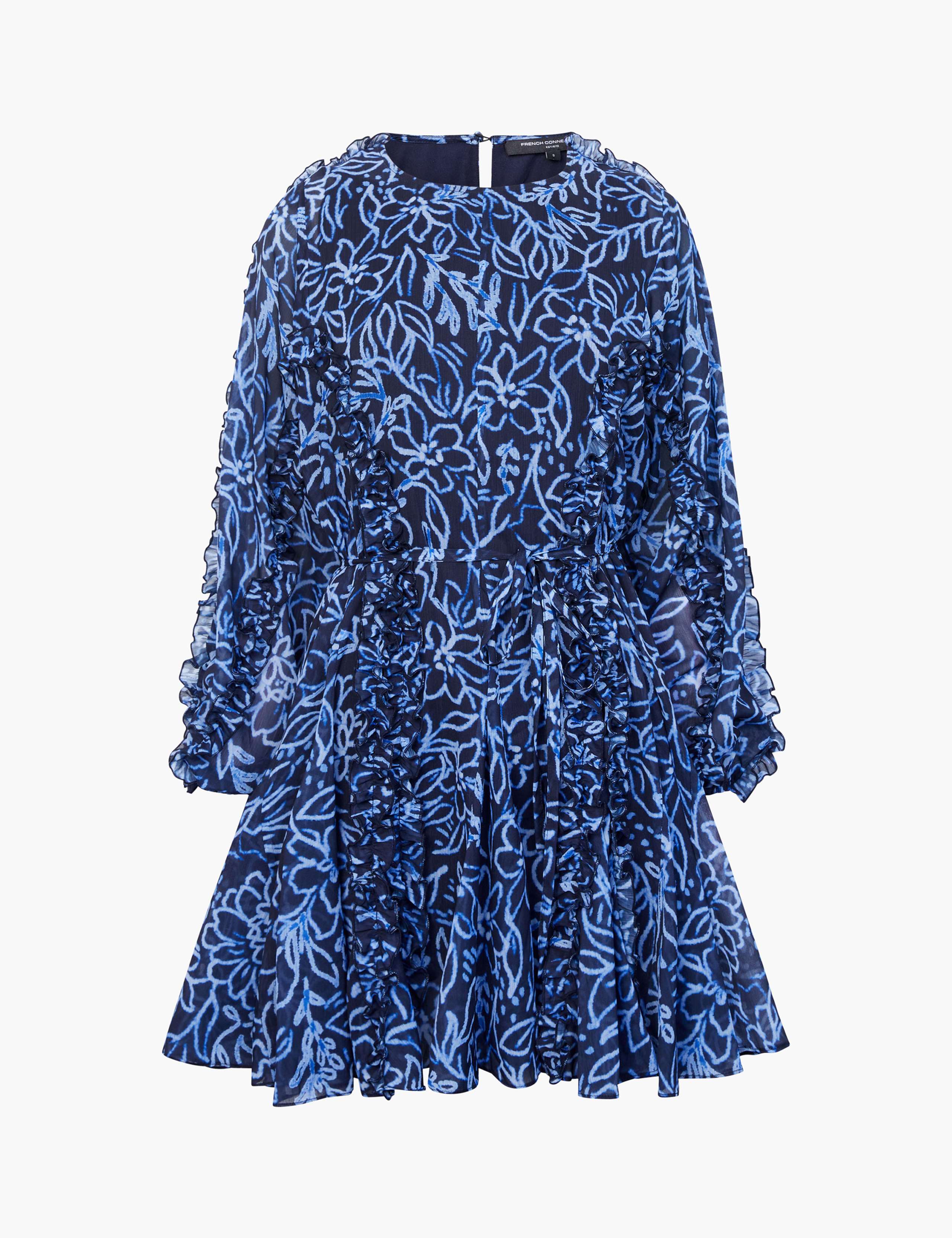 Chiffon Floral Mini Swing Dress 2 of 3