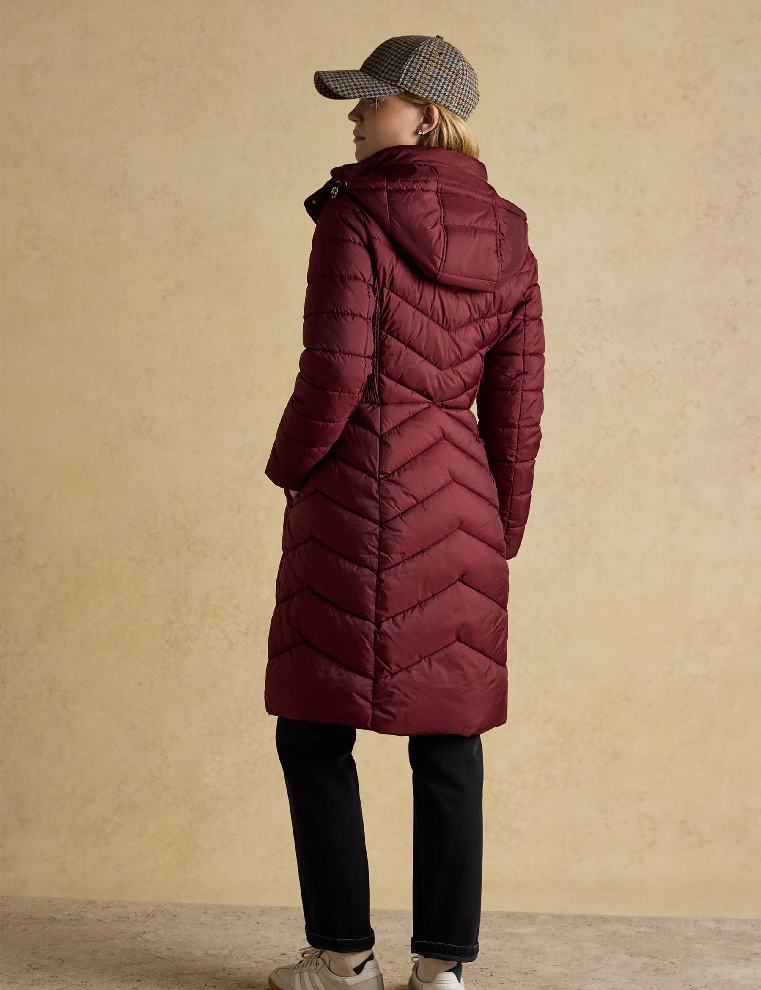 Padded Hooded High Neck Longline Coat 3 of 5