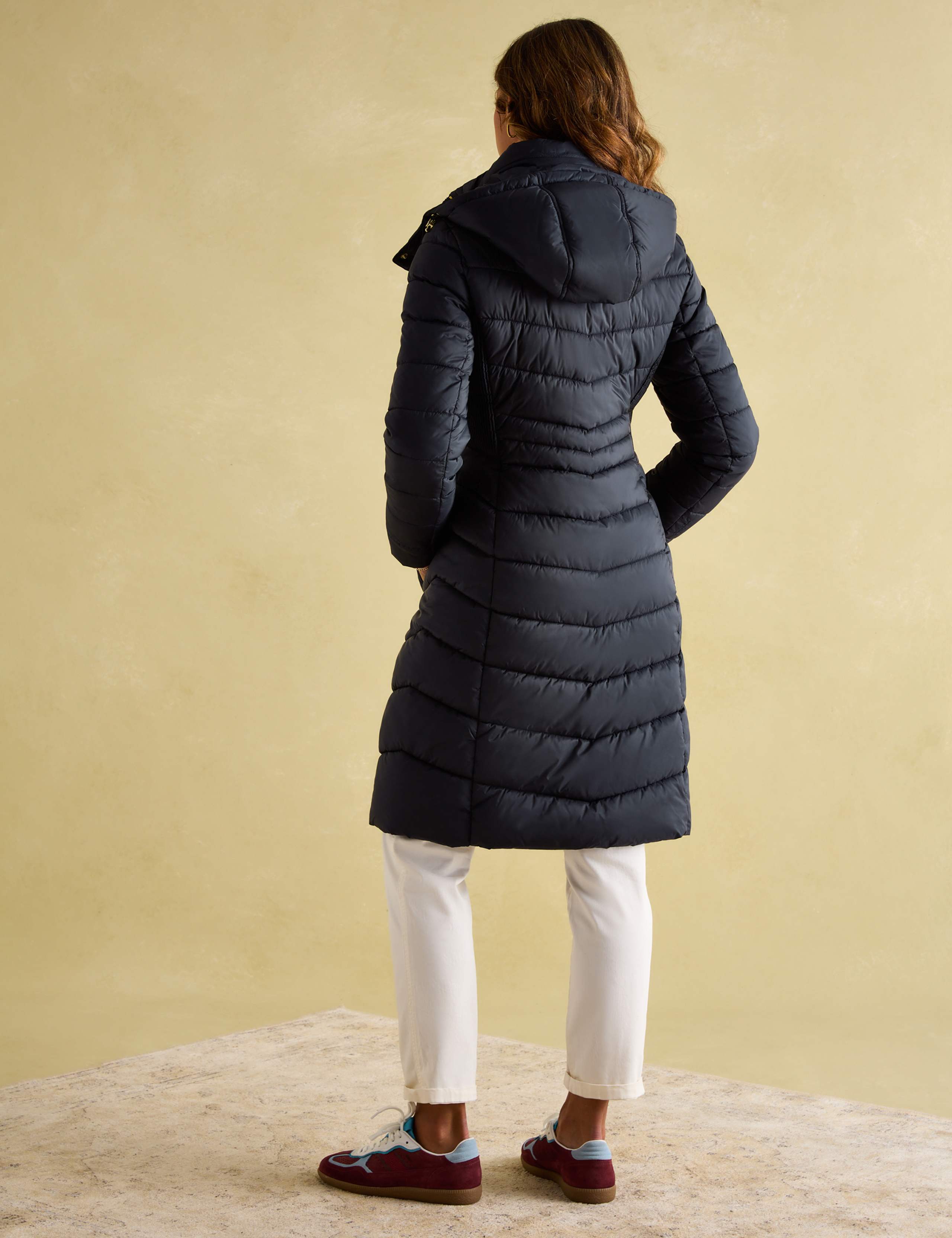 Padded Hooded High Neck Longline Coat 3 of 7