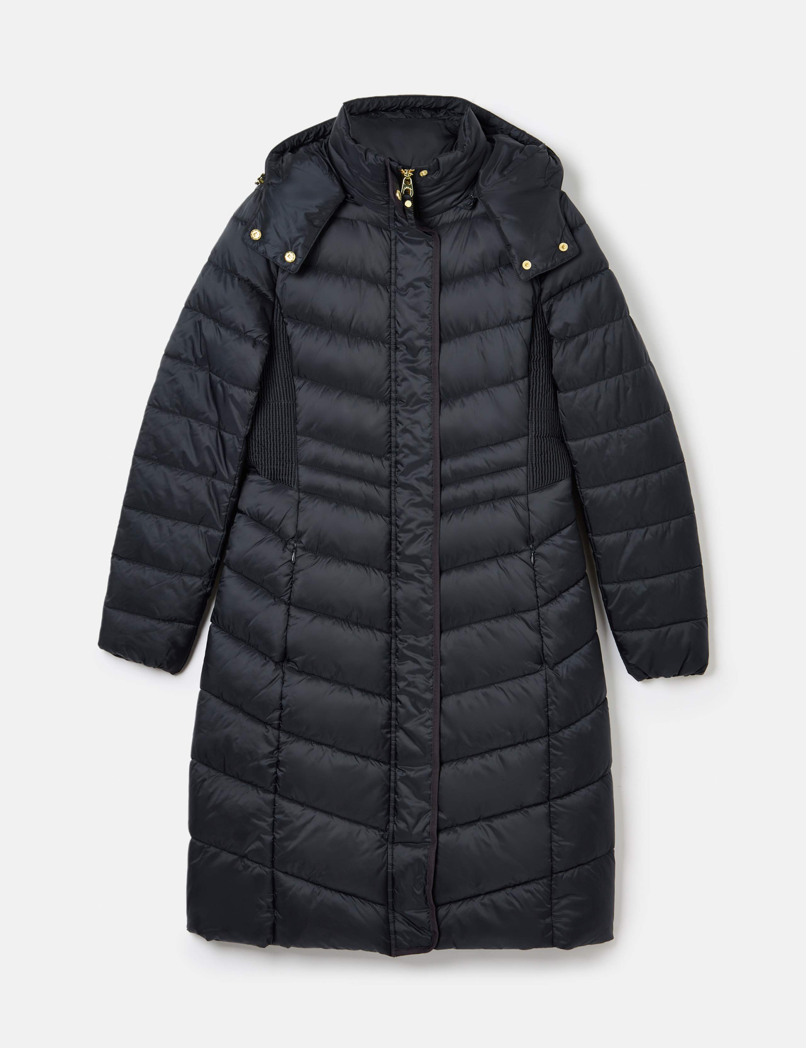 Padded Hooded High Neck Longline Coat 2 of 7