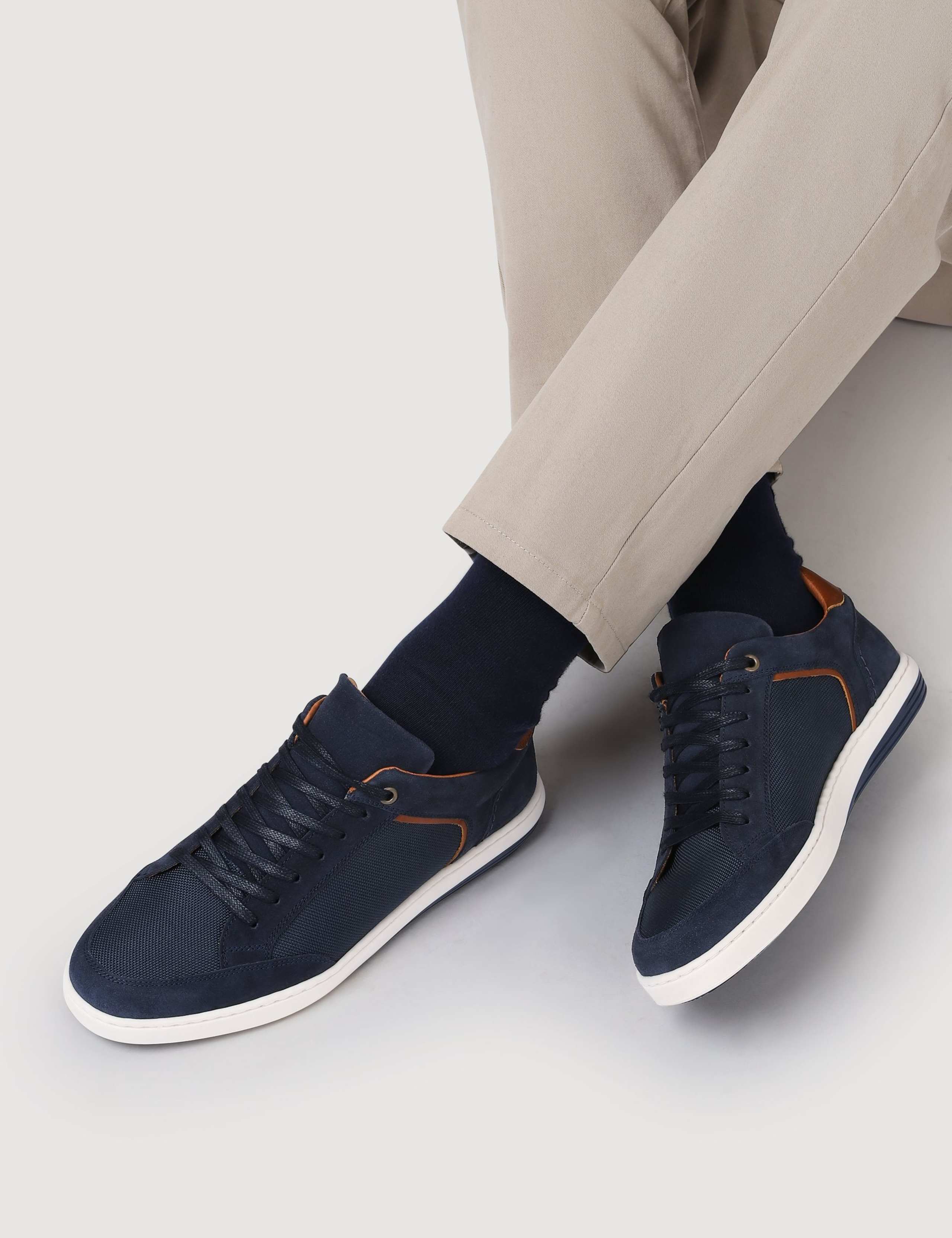 Suede Lace up Trainers 6 of 6