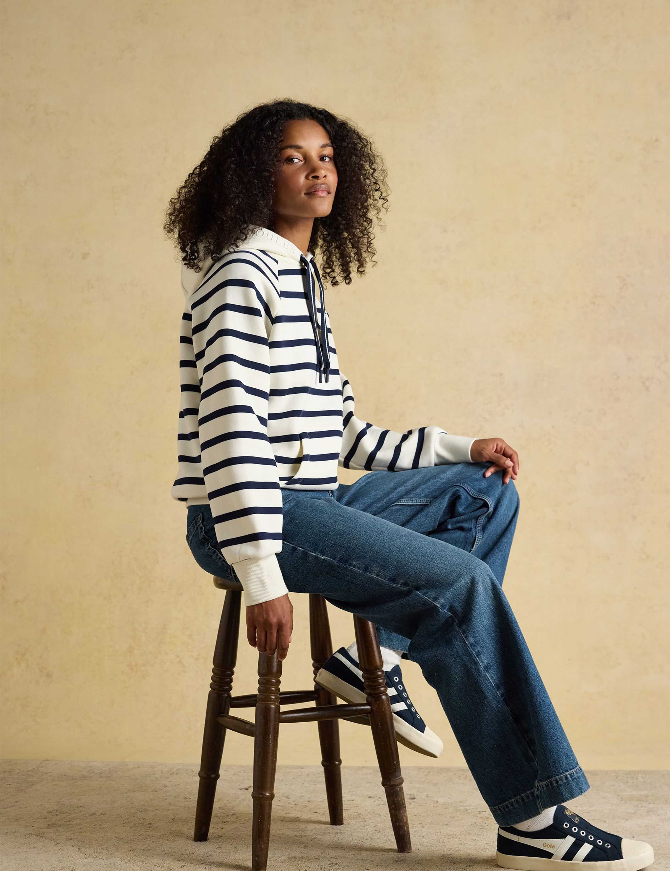 Cotton Rich Striped Hoodie 5 of 9