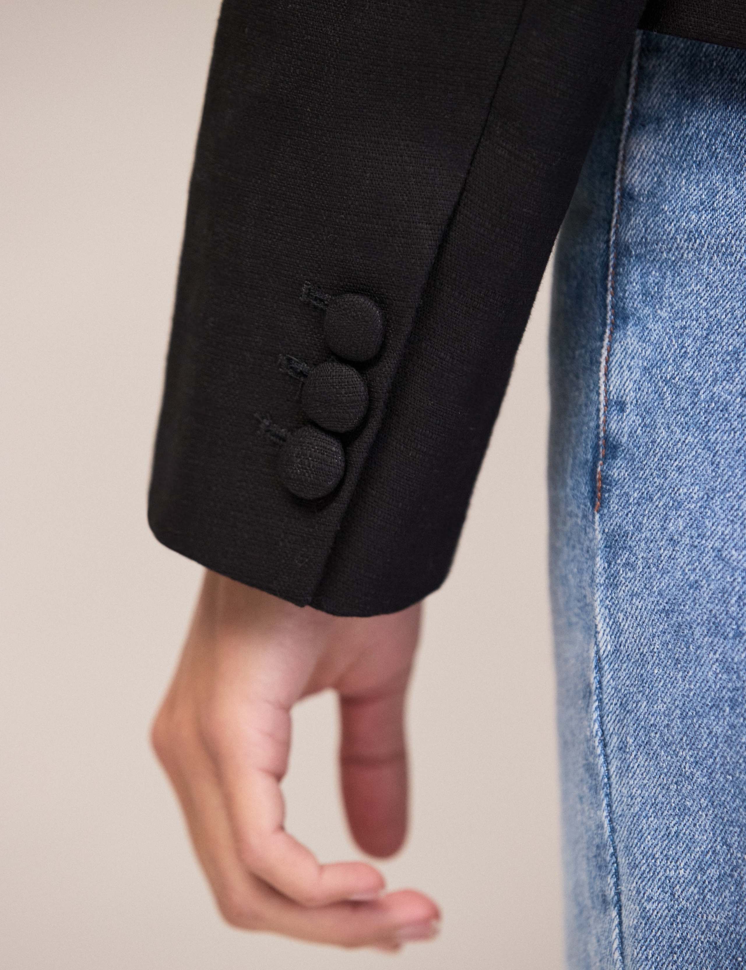Cotton Rich Cropped Blazer 2 of 6