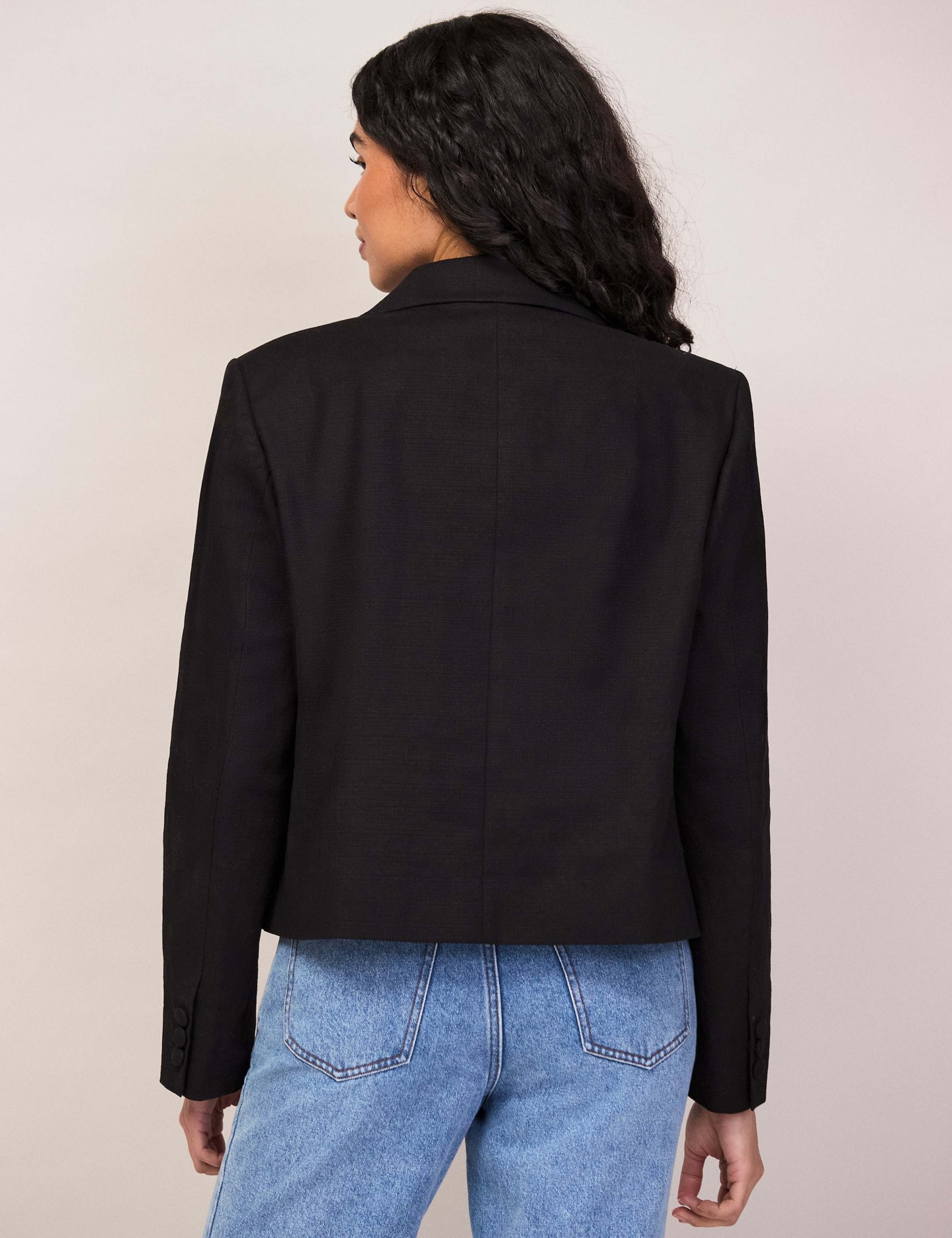 Cotton Rich Cropped Blazer 3 of 6