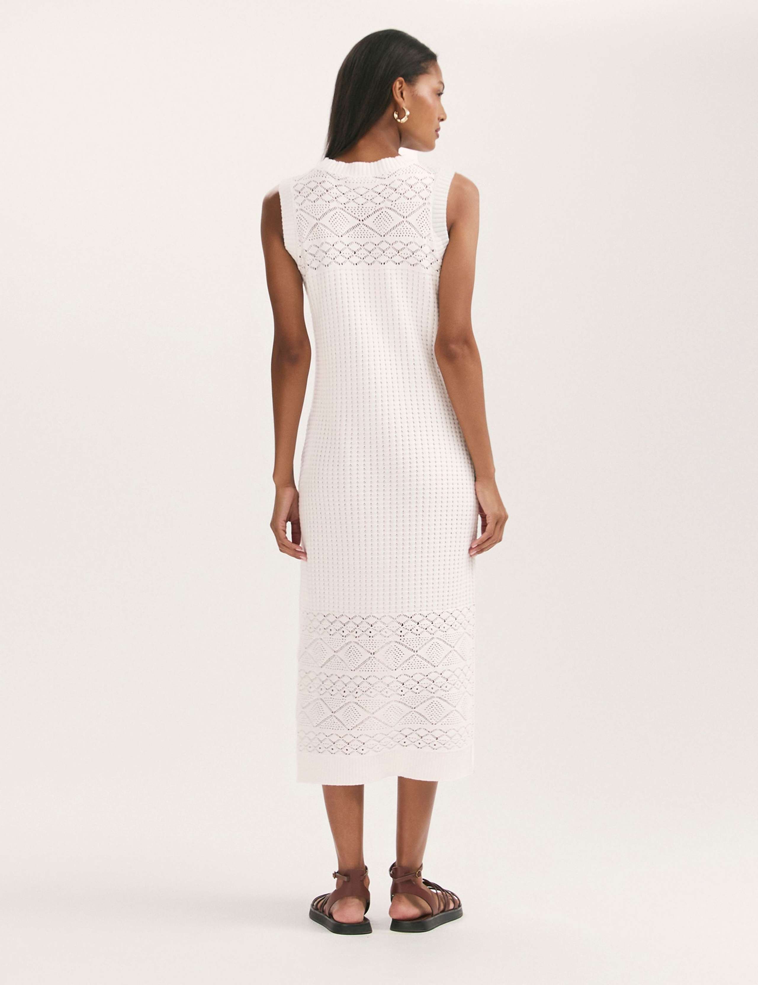 Pure Cotton Knitted Midi Bodycon Dress 2 of 4