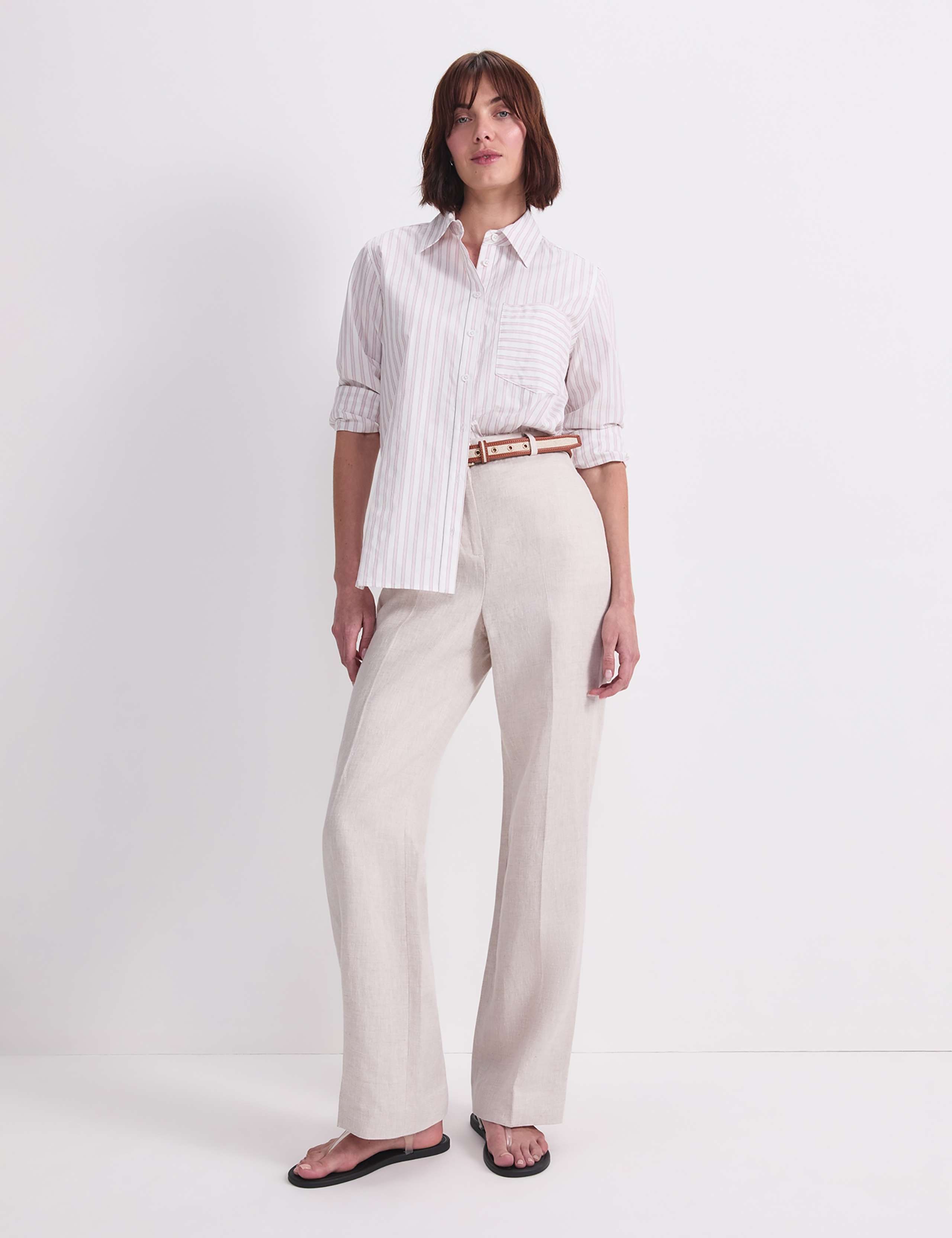 Pure Cotton Striped Collared Shirt 3 of 7