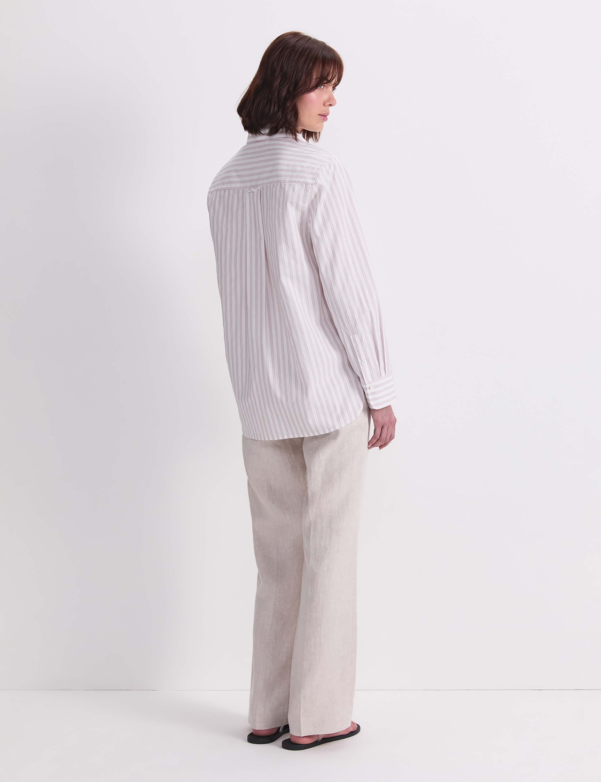 Pure Cotton Striped Collared Shirt 5 of 7