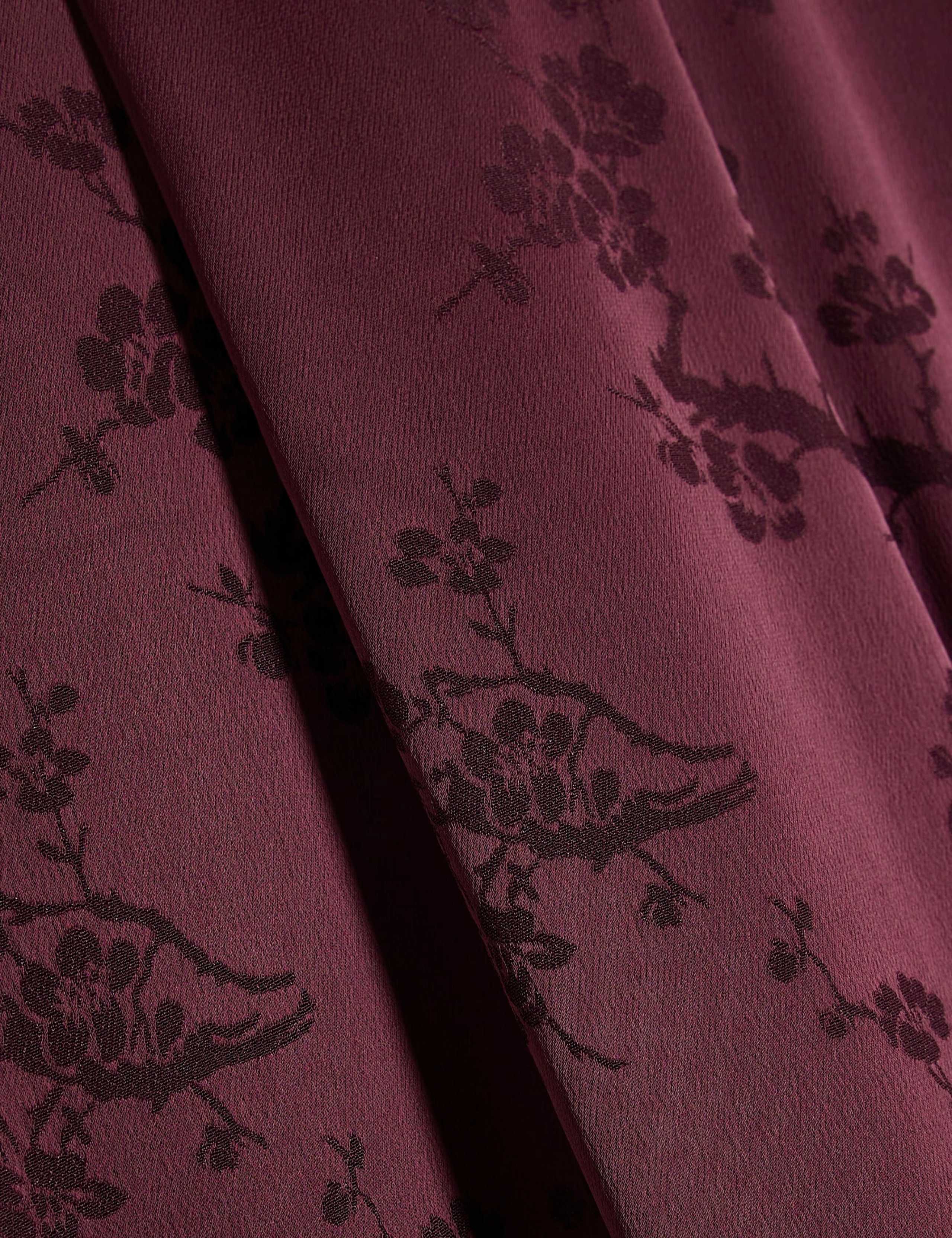 Satin Jacquard Wide Leg Trousers 6 of 6