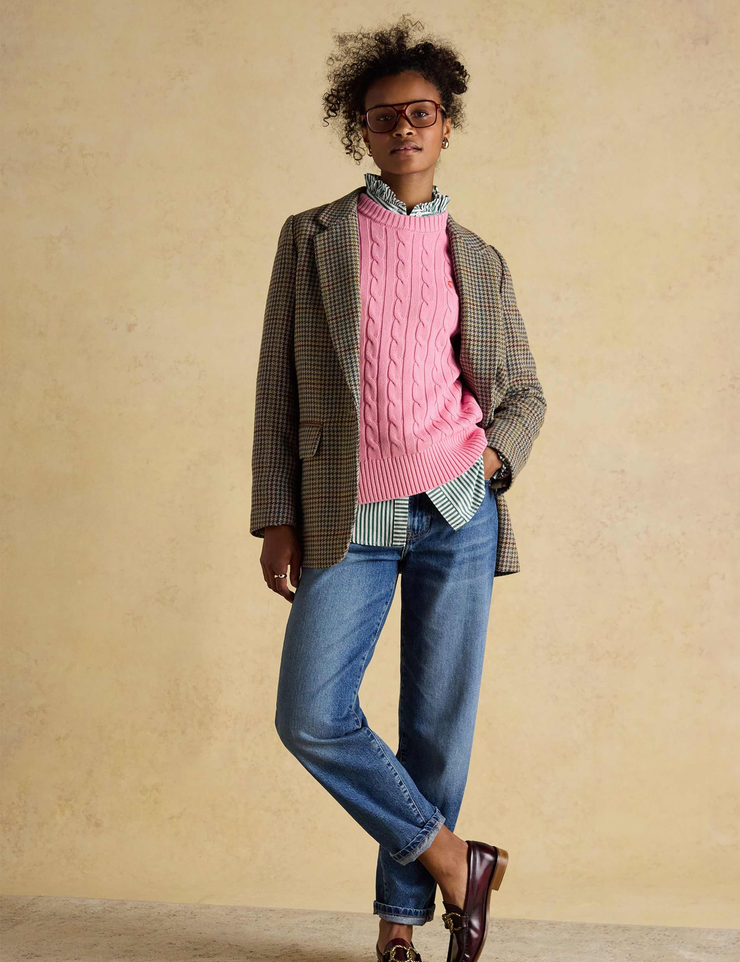 Pure Cotton Cable Knit Crew Neck Jumper 9 of 10