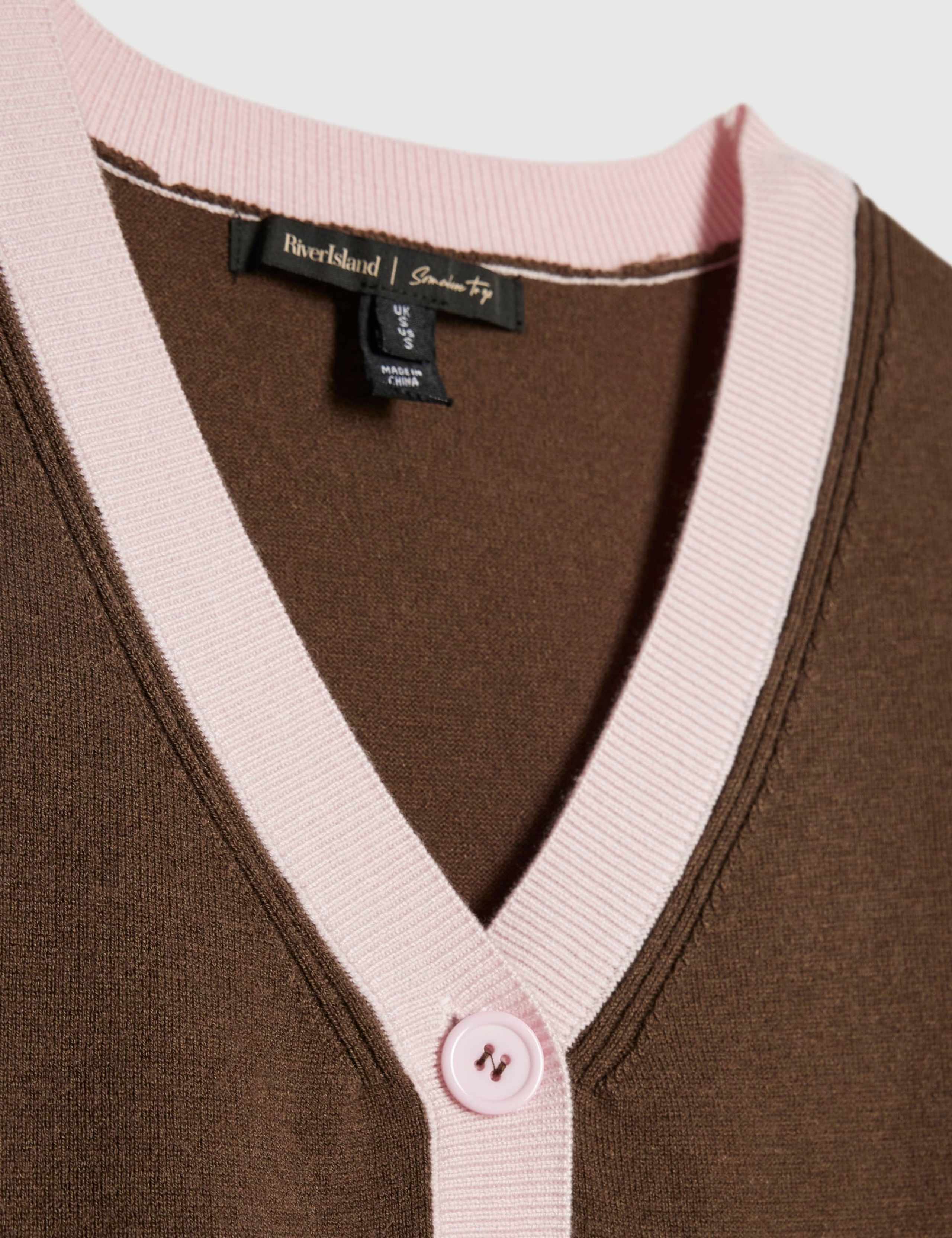 Textured V-Neck Cardigan 5 of 6