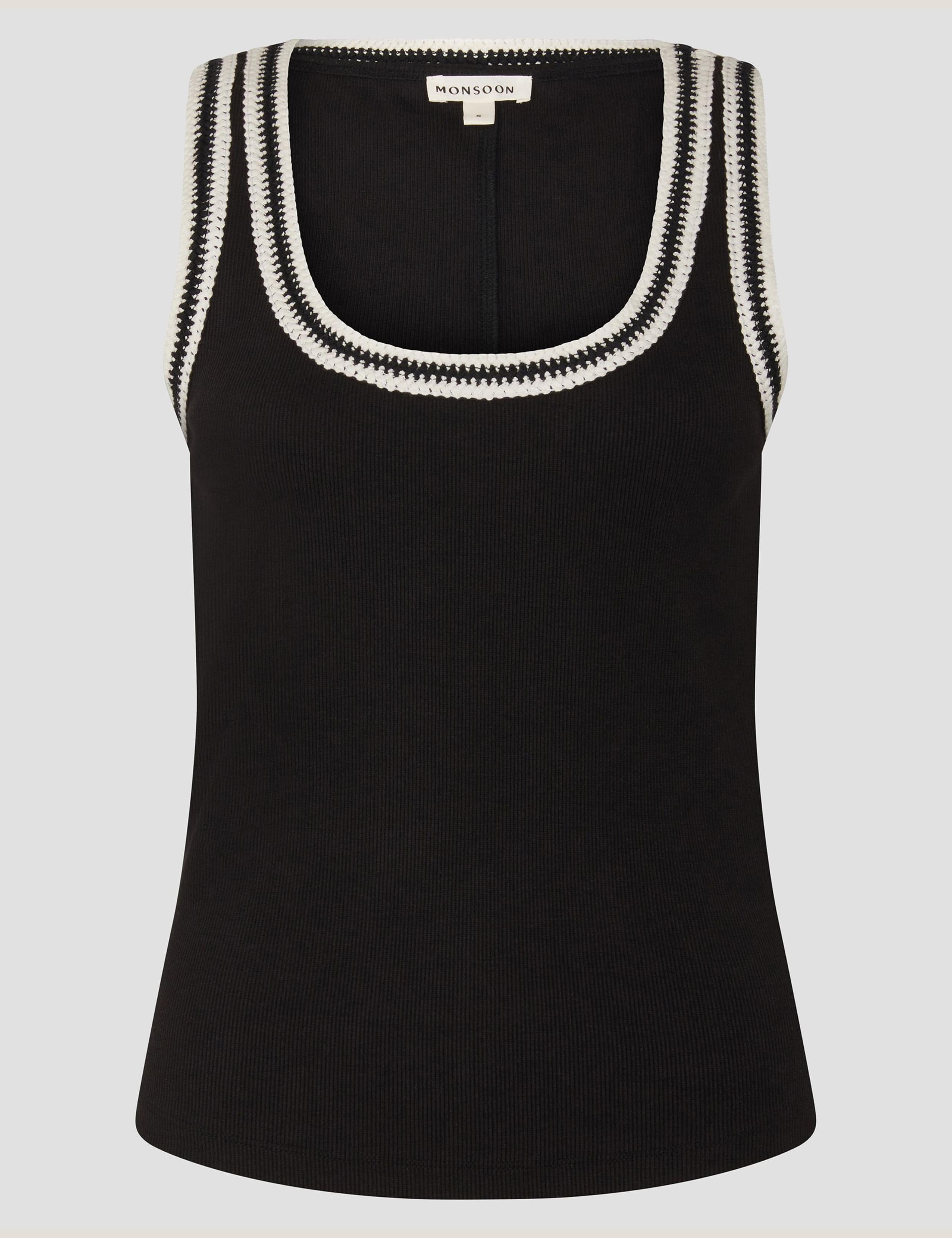 Cotton Rich Textured Scoop Neck Vest 2 of 5