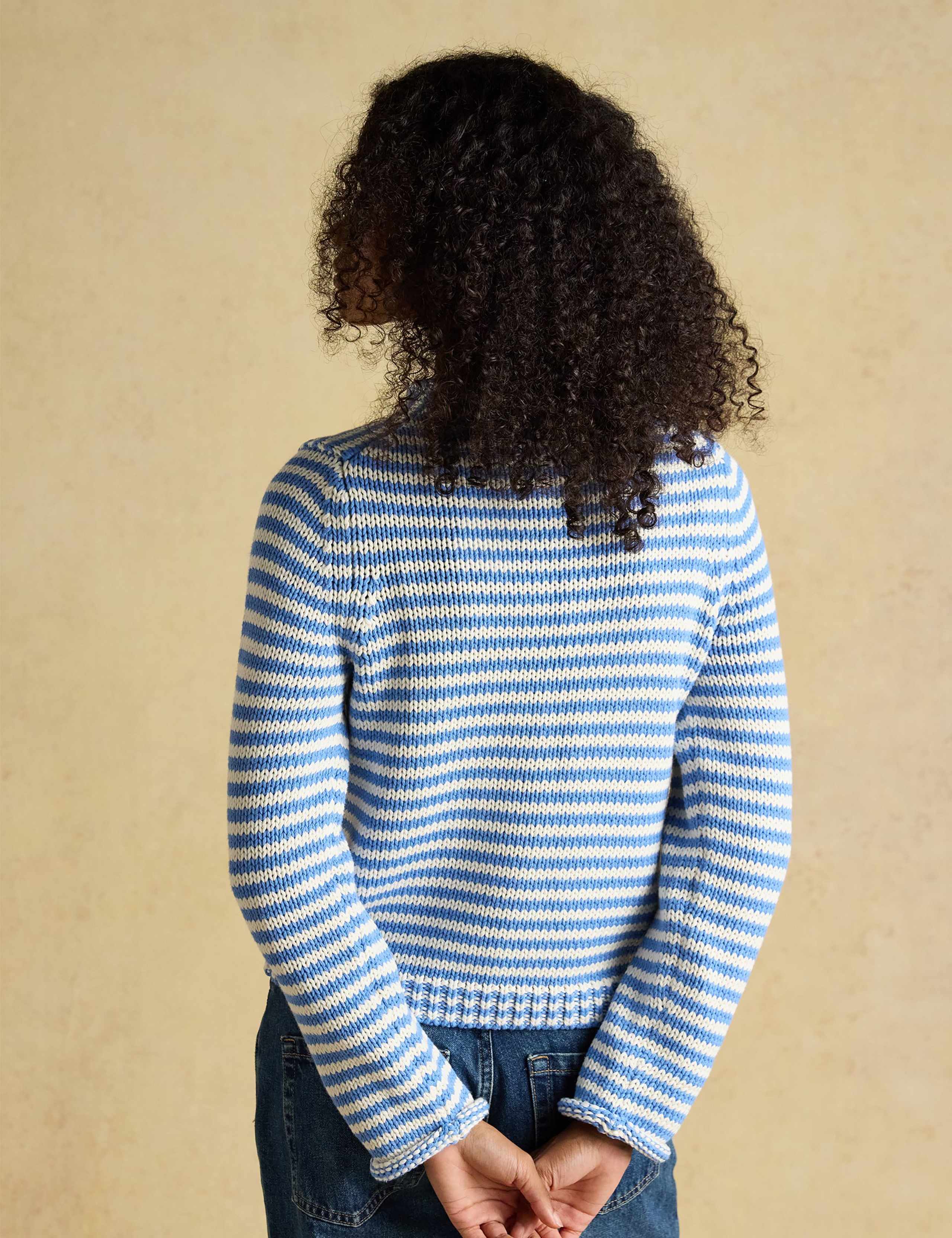 Pure Cotton Striped Jumper 4 of 8