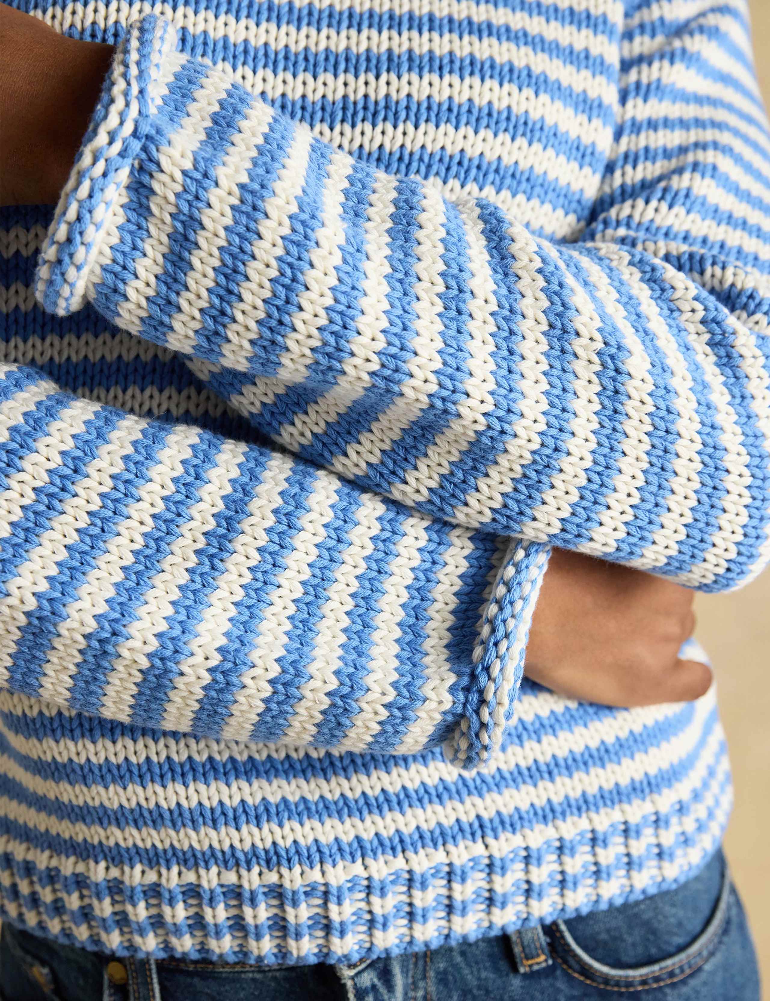 Pure Cotton Striped Jumper 7 of 8