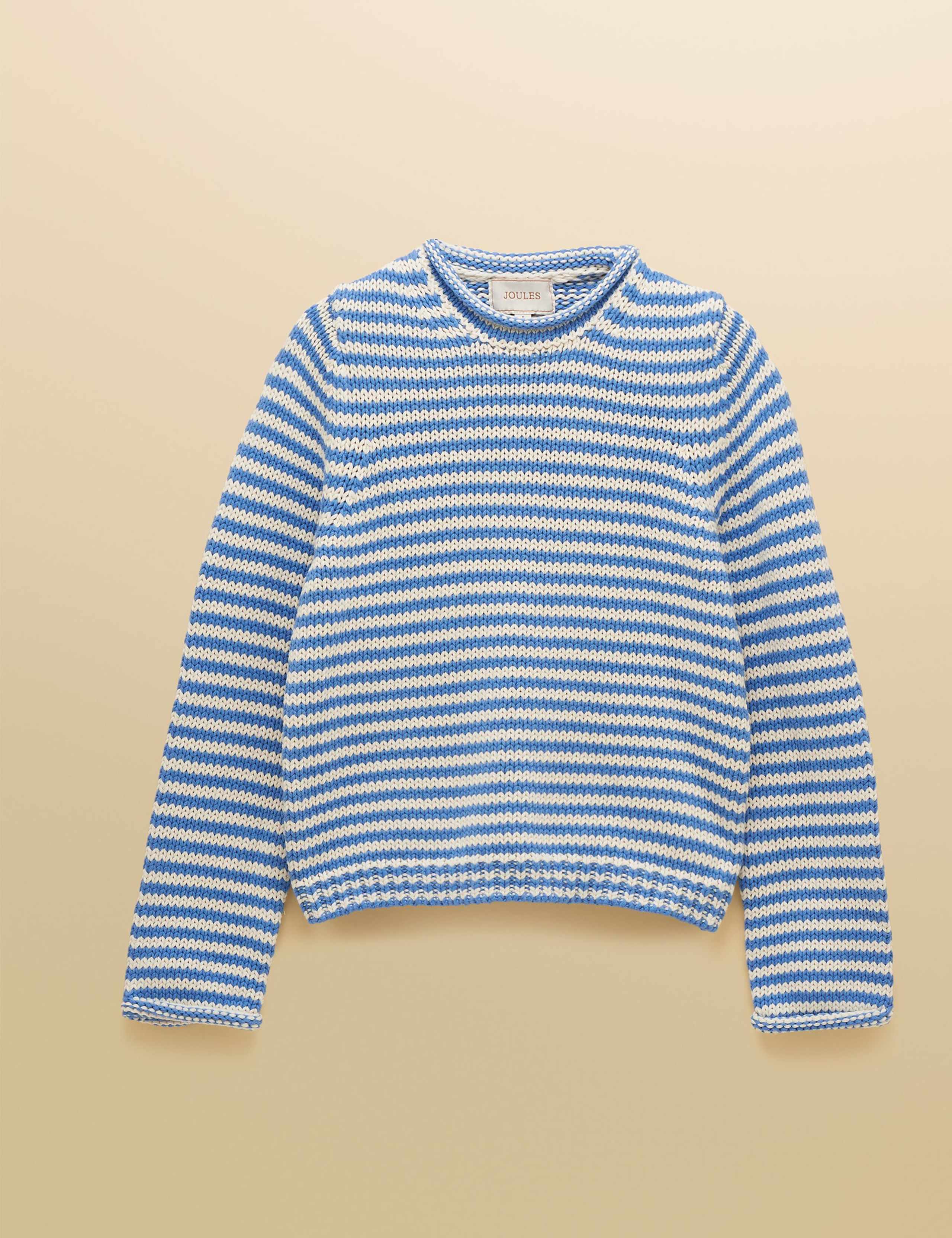 Pure Cotton Striped Jumper 2 of 8