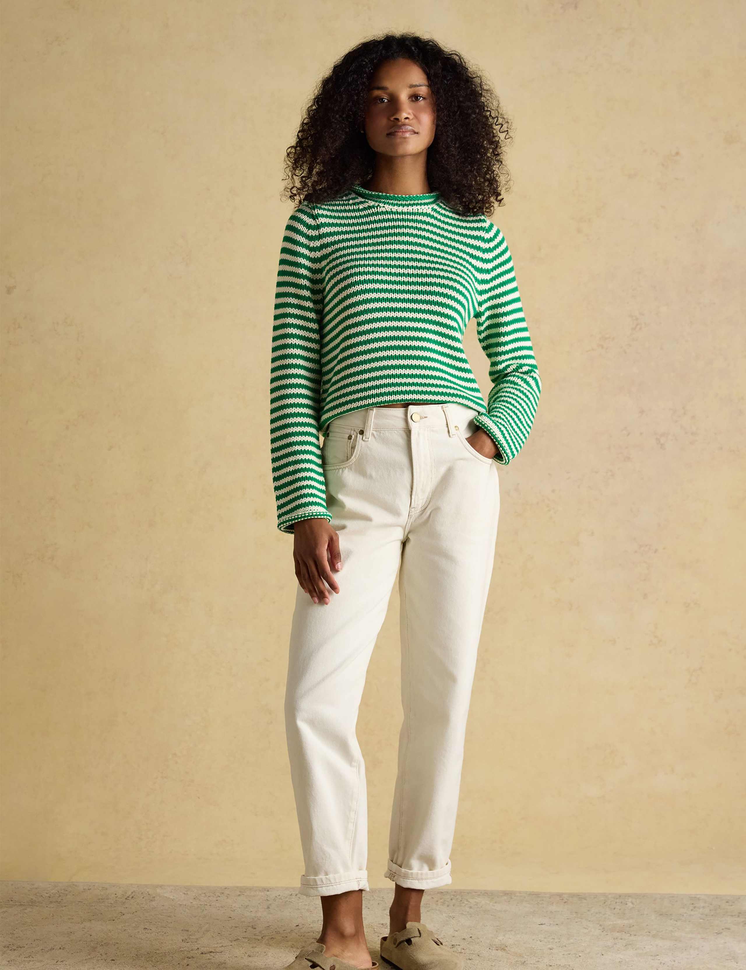 Pure Cotton Striped Jumper 3 of 8