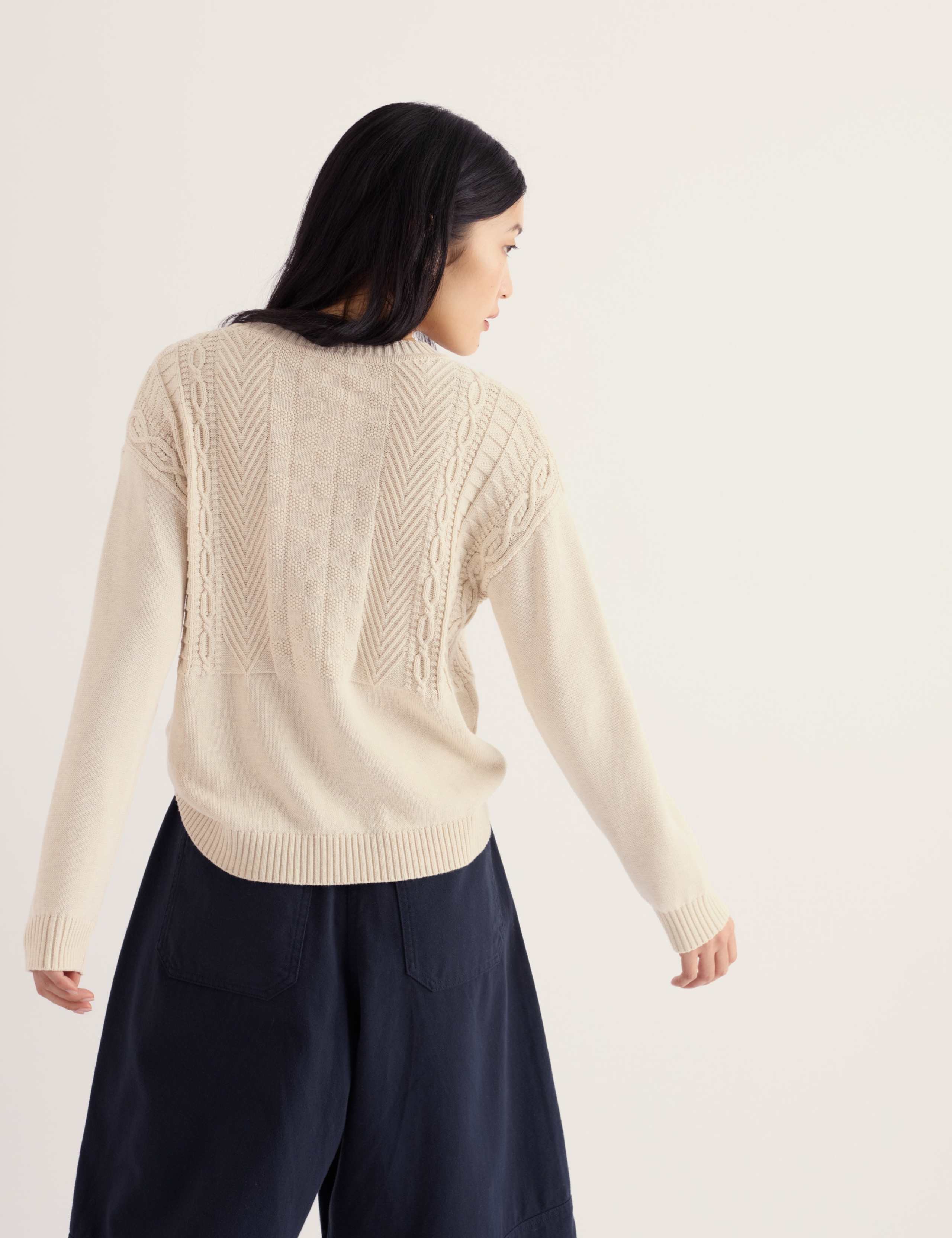 Pure Cotton Patterned Relaxed Jumper 3 of 6