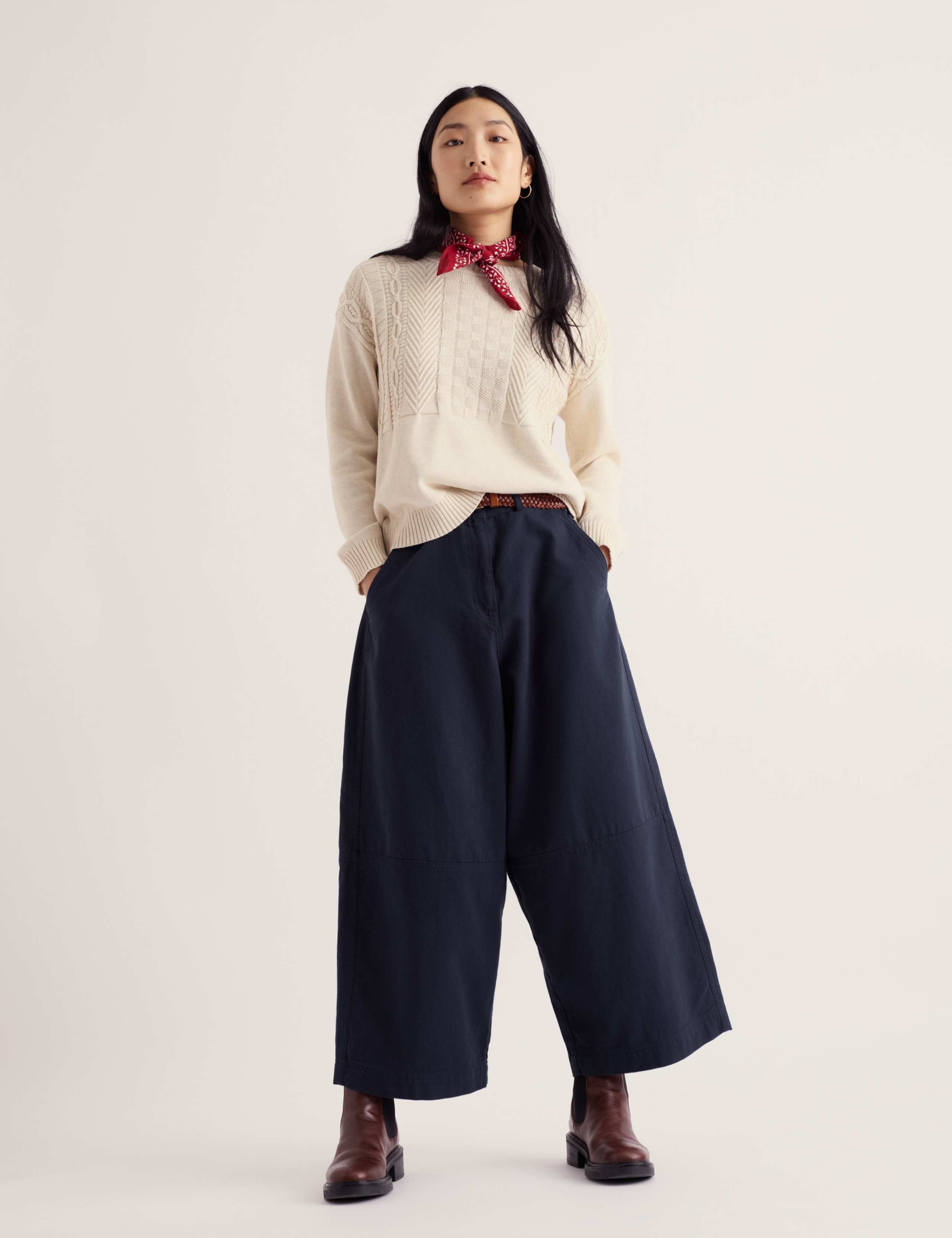 Pure Cotton Patterned Relaxed Jumper 5 of 6