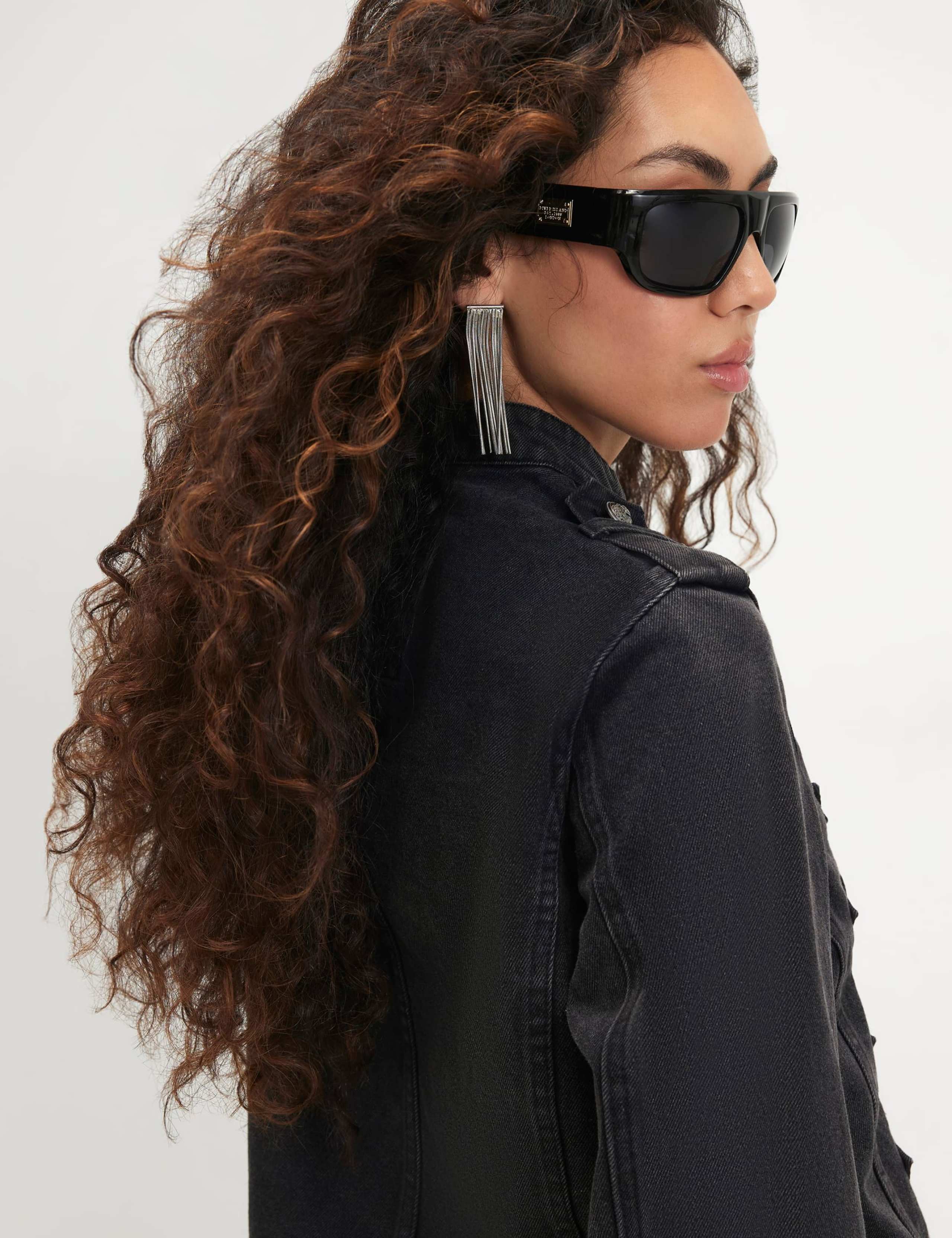 Denim High Neck Jacket 3 of 6