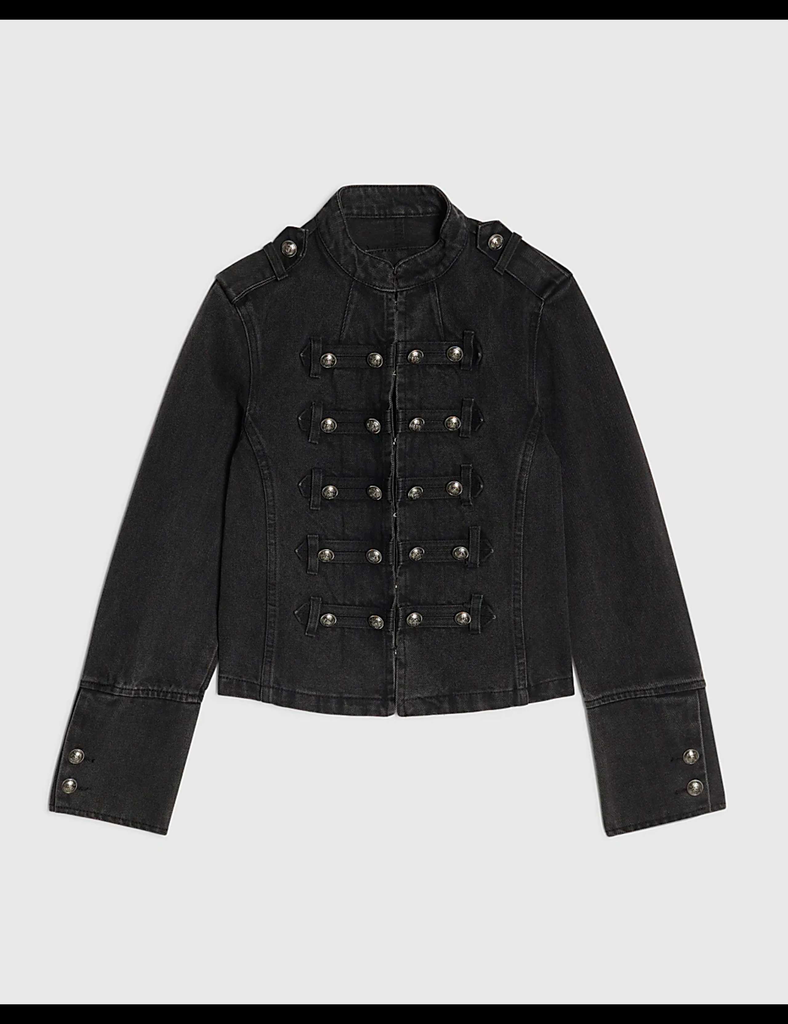 Denim High Neck Jacket 2 of 7