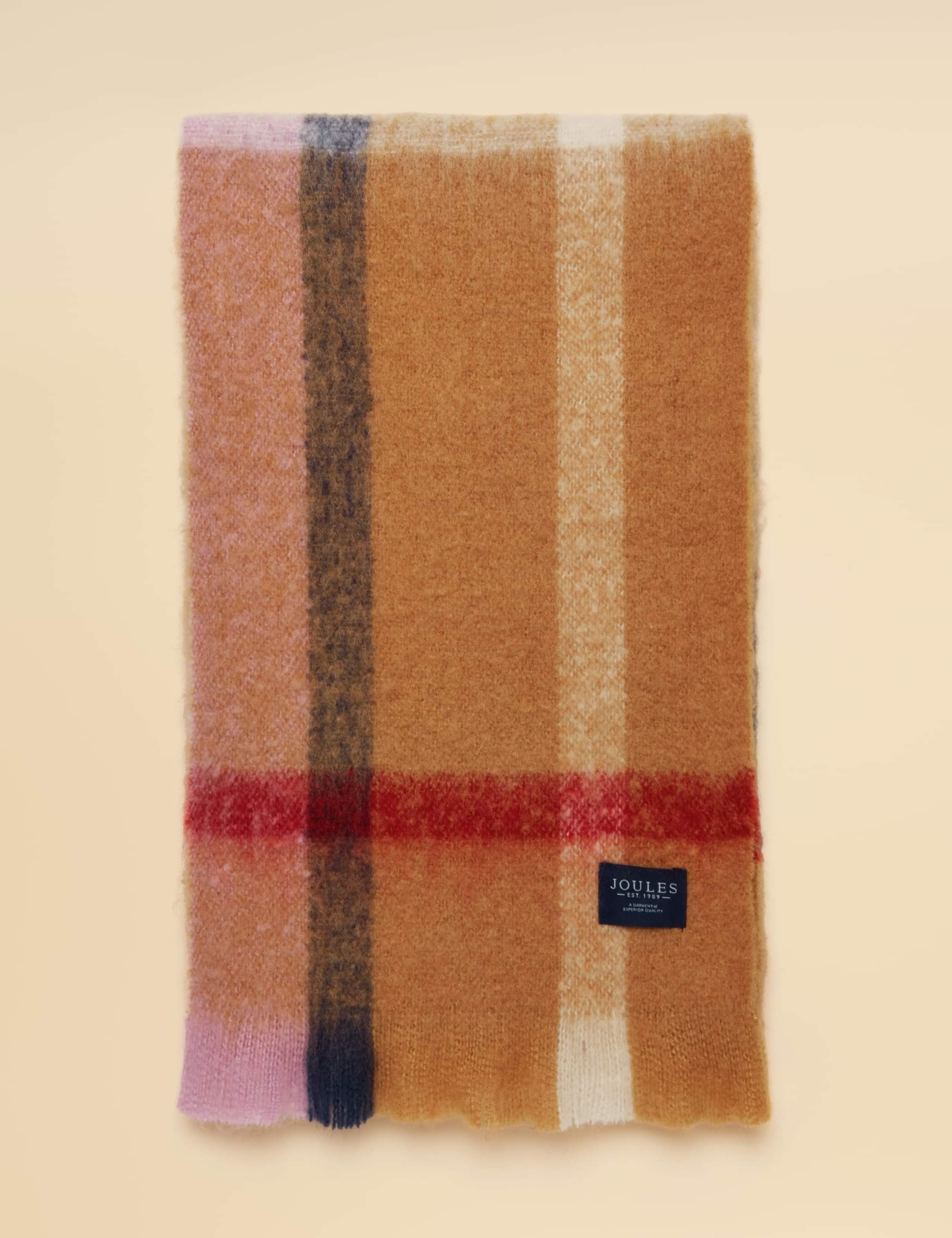 Brushed Checked Tassel Scarf 5 of 8