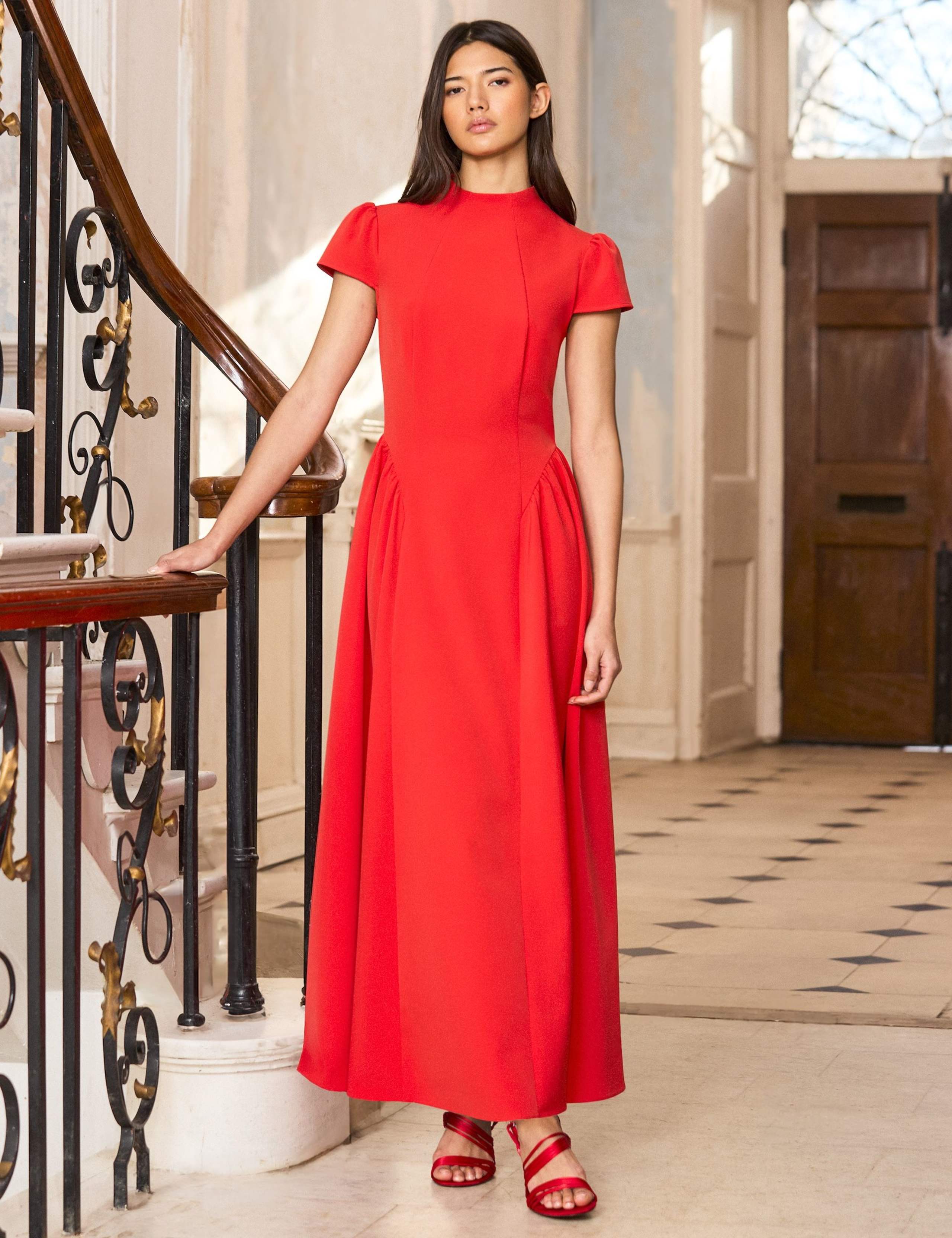 High Neck Maxi Skater Dress 2 of 5