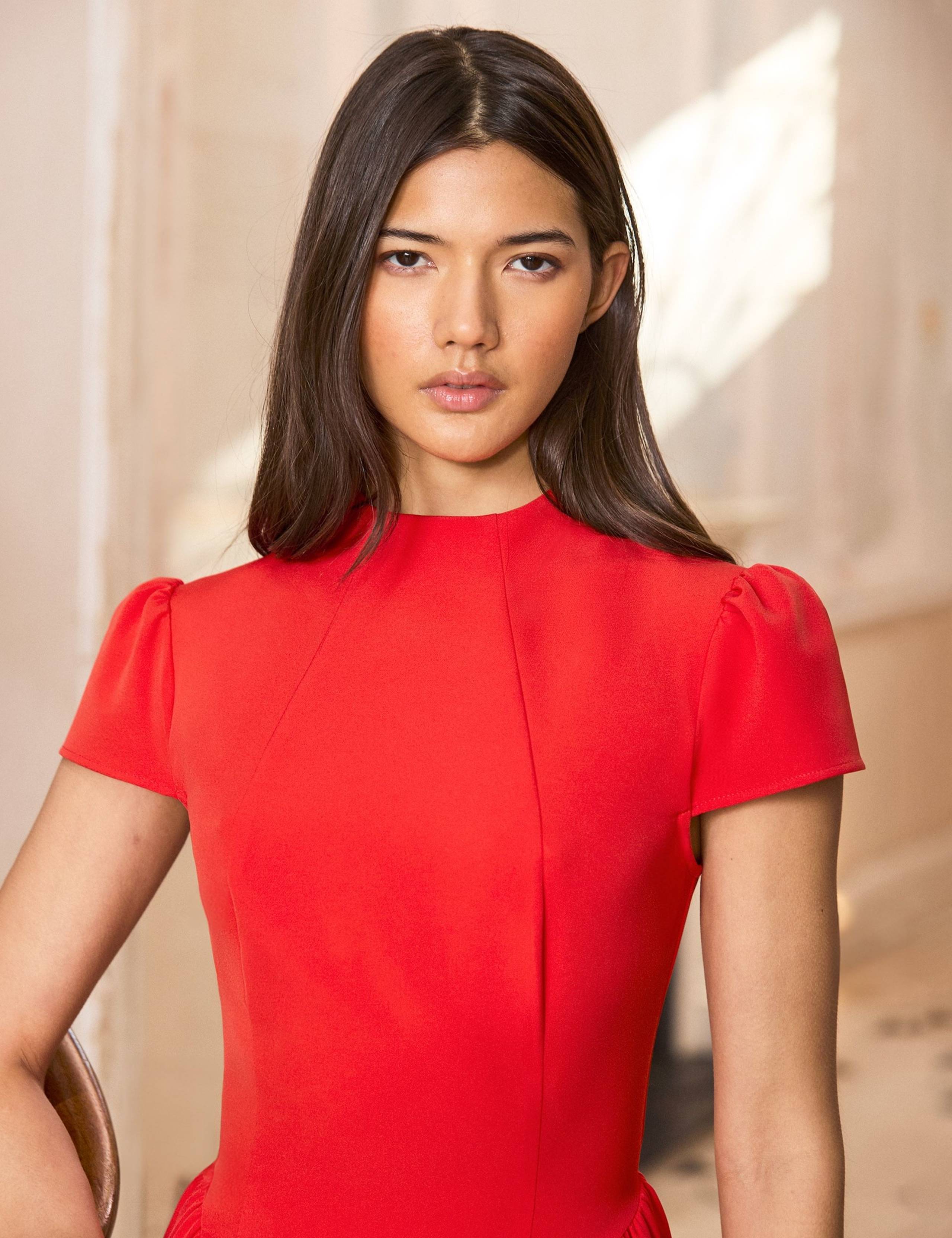 High Neck Maxi Skater Dress 4 of 5