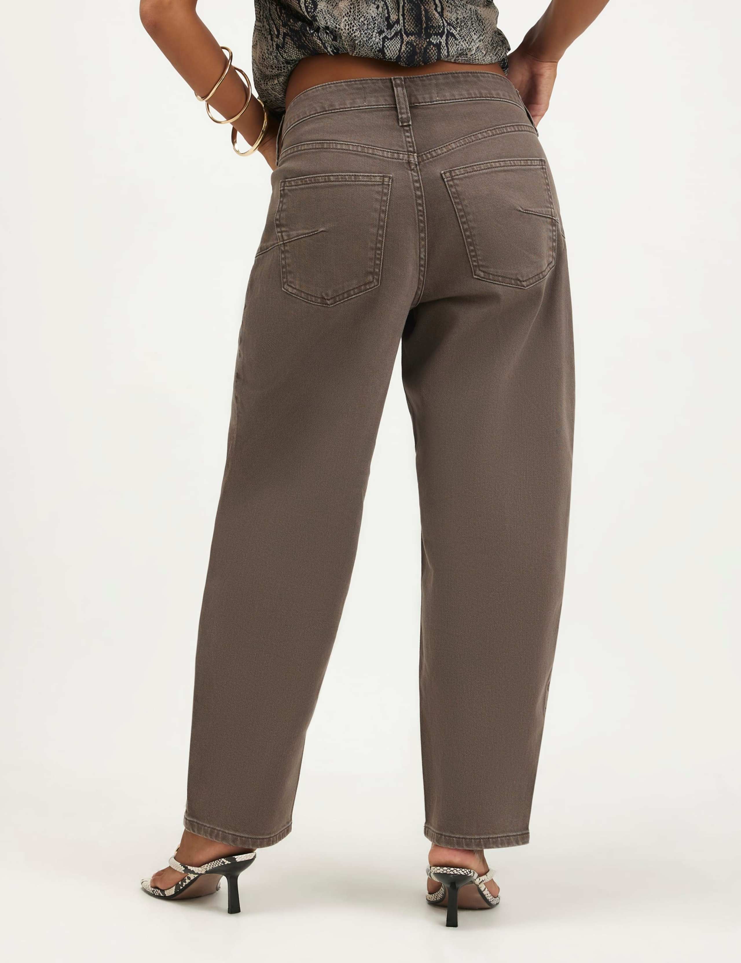 Petite Mid Rise Barrel Jeans 3 of 6