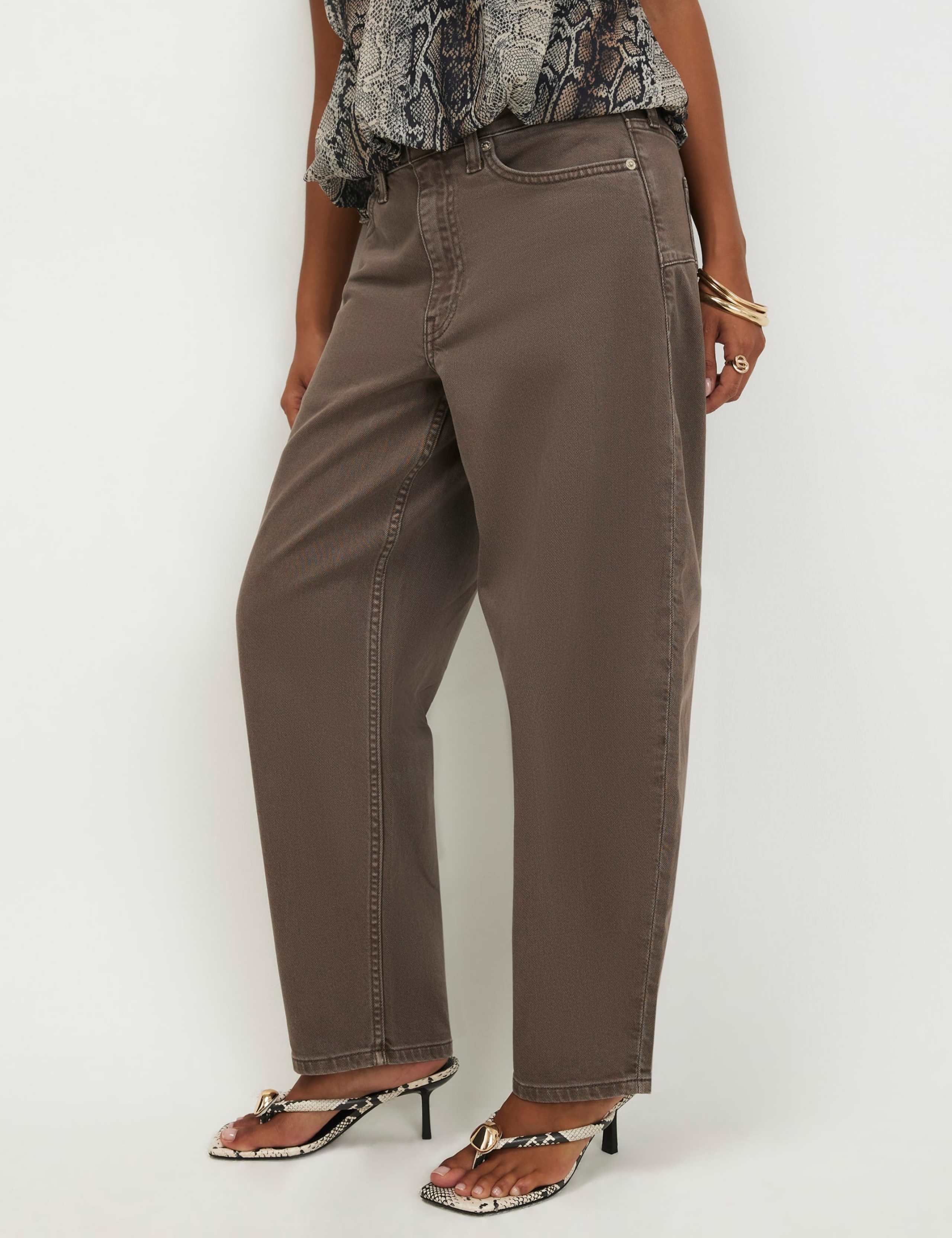 Petite Mid Rise Barrel Jeans 5 of 6